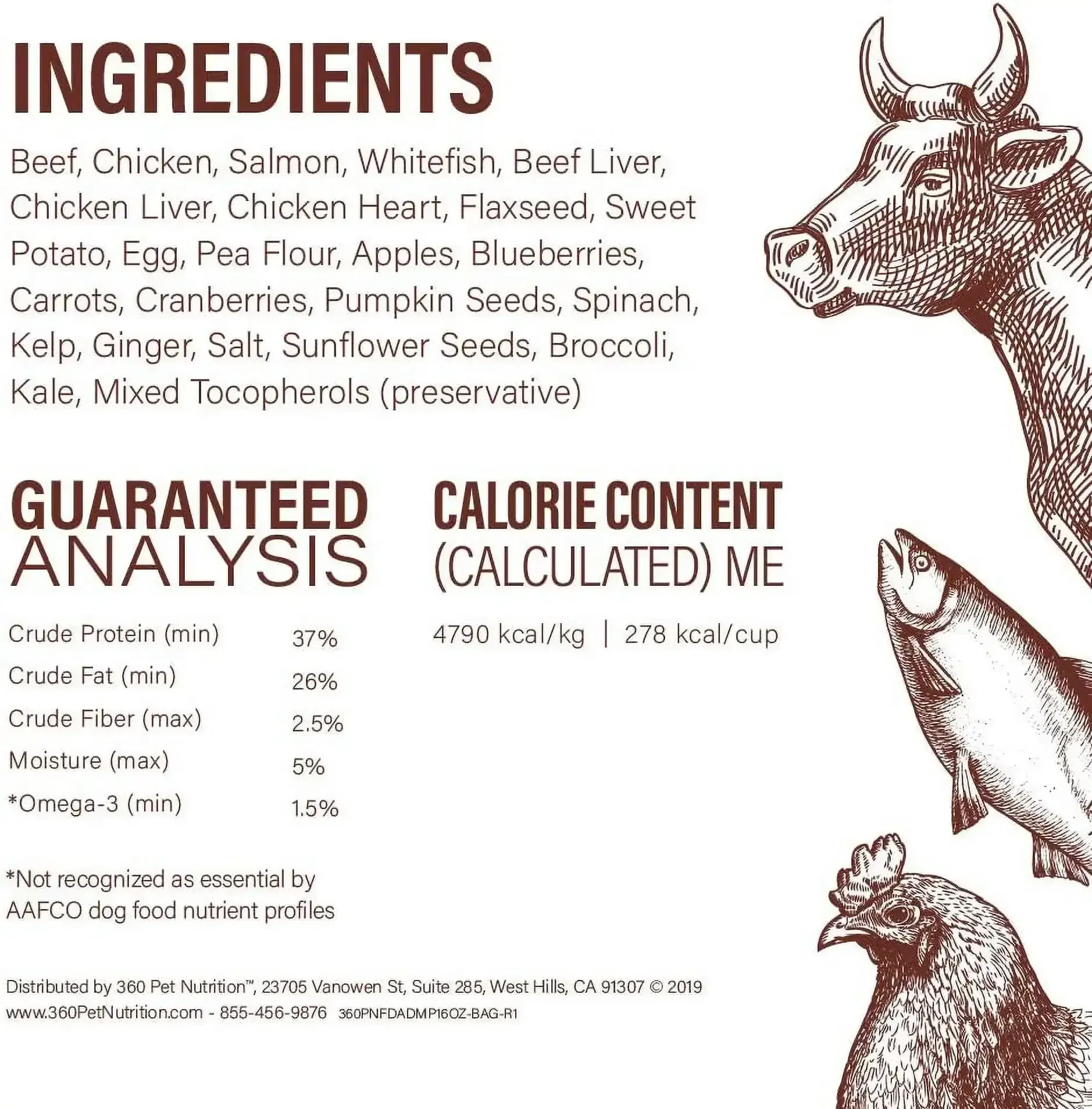 360 Pet Nutrition Multi Protein Flavor Freeze Dried Dog Food - Image 10