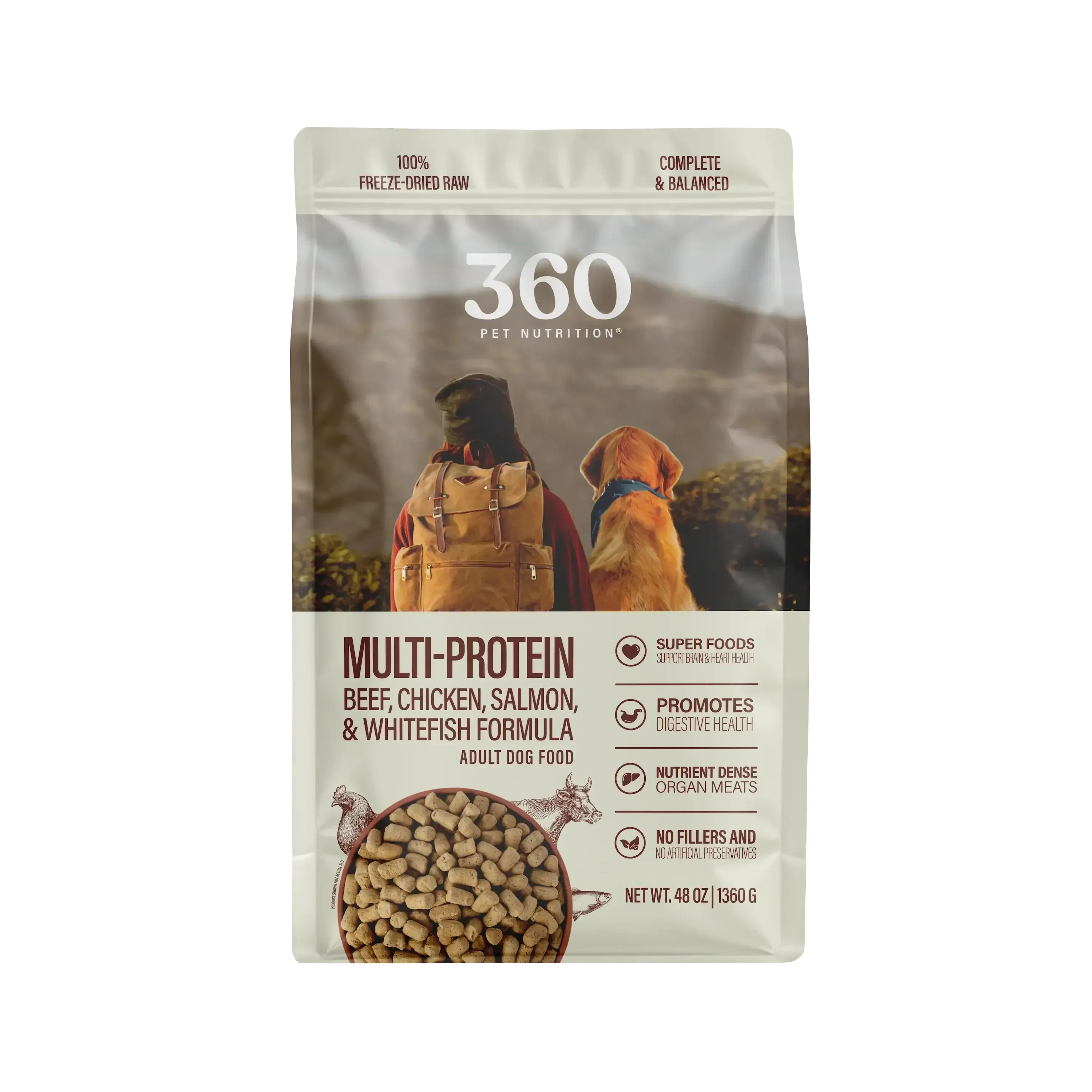 360 Pet Nutrition Multi Protein Flavor Freeze Dried Dog Food - Image 14