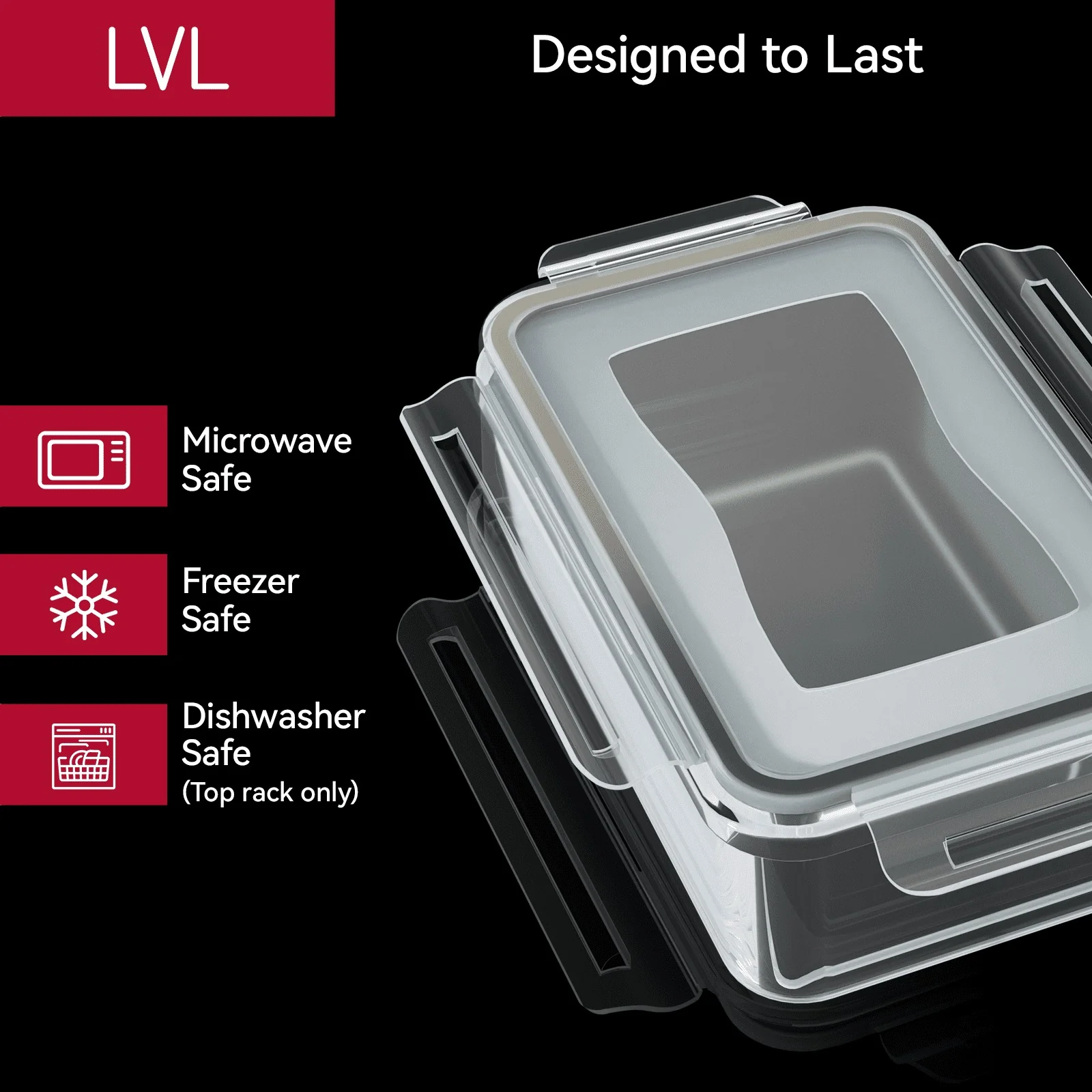 50 Pcs Food Storage Containers with Lids Airtight, Plastic Meal Prep Container for Pantry & Kitchen Organization & bento box & snack containers, BPA-Free, Leak-Proof with Labels & Marker Pen - Image 7