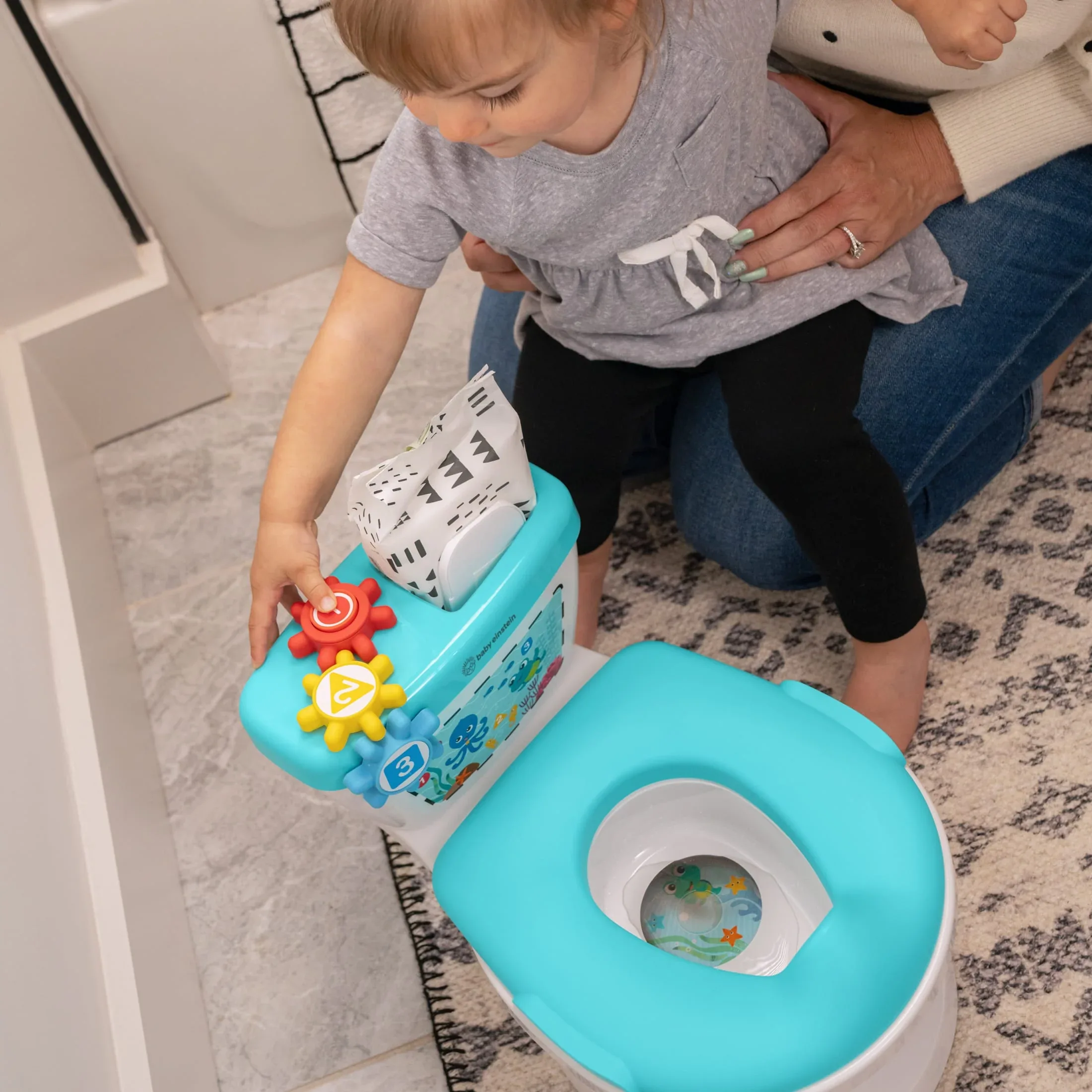 Baby Einstein Geared for Success 2-in-1 Potty Training System, Unisex, Ages 18 Months+ - Image 8