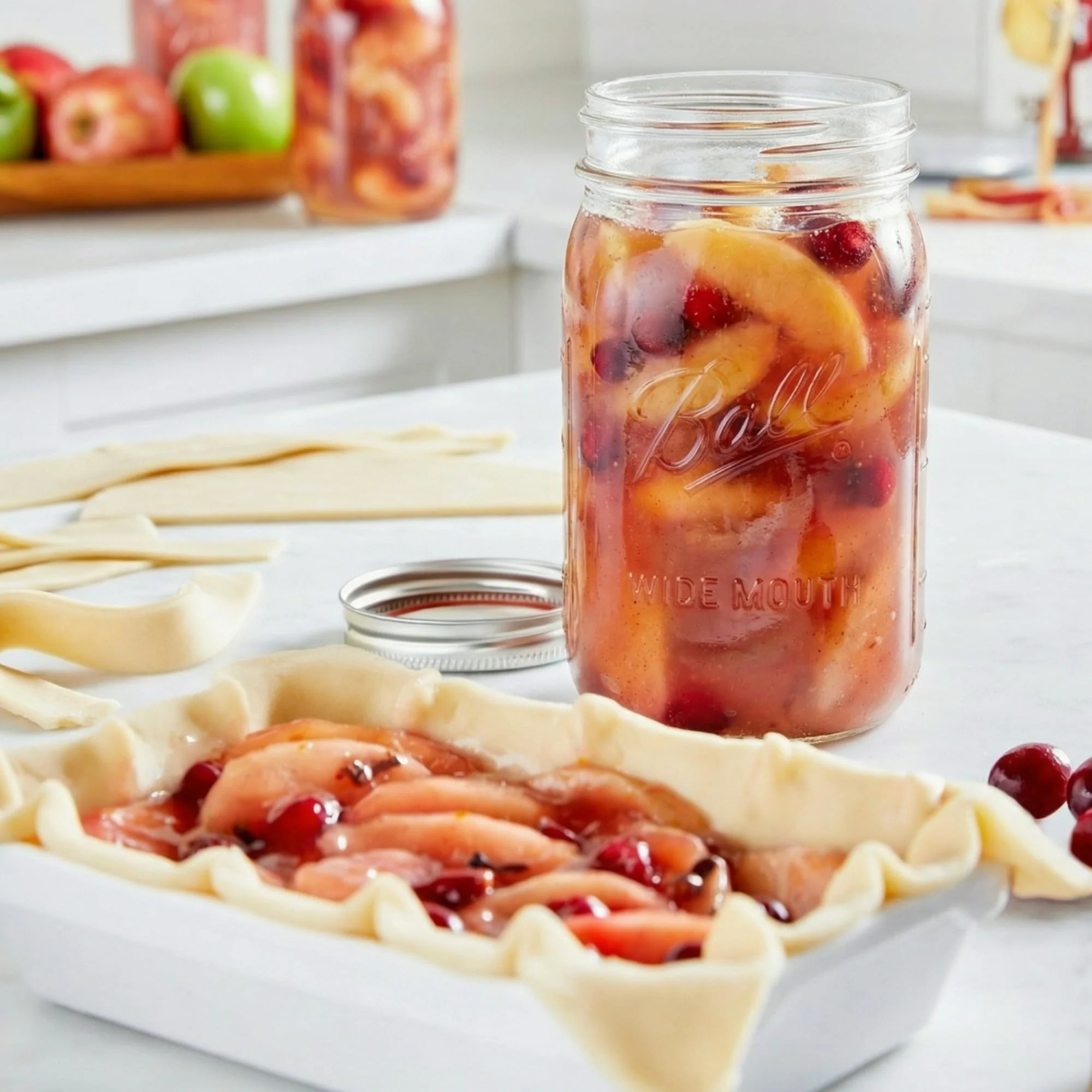 Ball 32 oz Mason Jars, Wide Mouth Quart Canning Jars with Lids and Rings, 12-Pack Large Glass Jars for Home Canning and Fermenting - Image 4