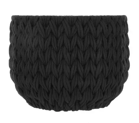 Better Homes & Gardens Closed Weave Polyester Black Decorative Storage Basket - Image 3