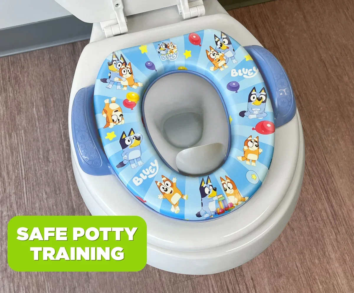 Bluey Soft Potty Training Seat for Toddlers with Hanging Hook, Fits Standard Toilets - Image 5