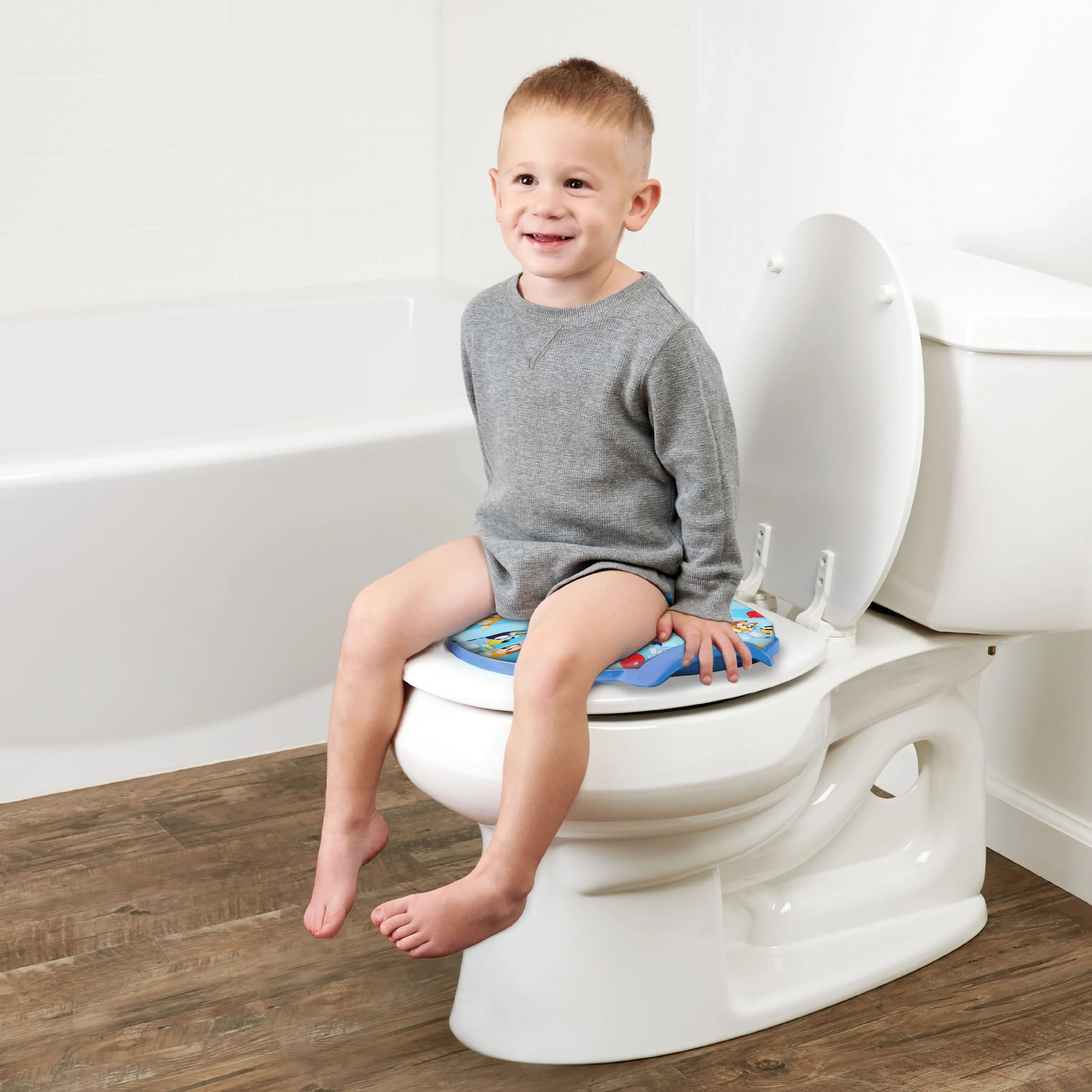 Bluey Soft Potty Training Seat for Toddlers with Hanging Hook, Fits Standard Toilets - Image 6