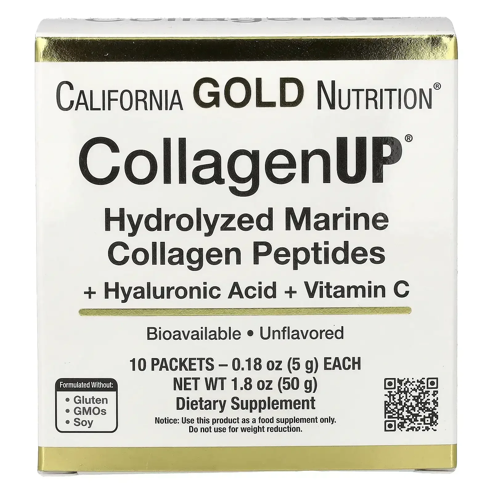 California Gold Nutrition CollagenUP®, Hydrolyzed Marine Collagen Peptides with Hyaluronic Acid and Vitamin C, Unflavored, 7.26 oz (206 g) - Image 14