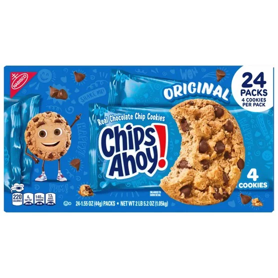 Chips Ahoy! Cookies, Chocolate Chip, 1.55 oz, 24-count - Image 3
