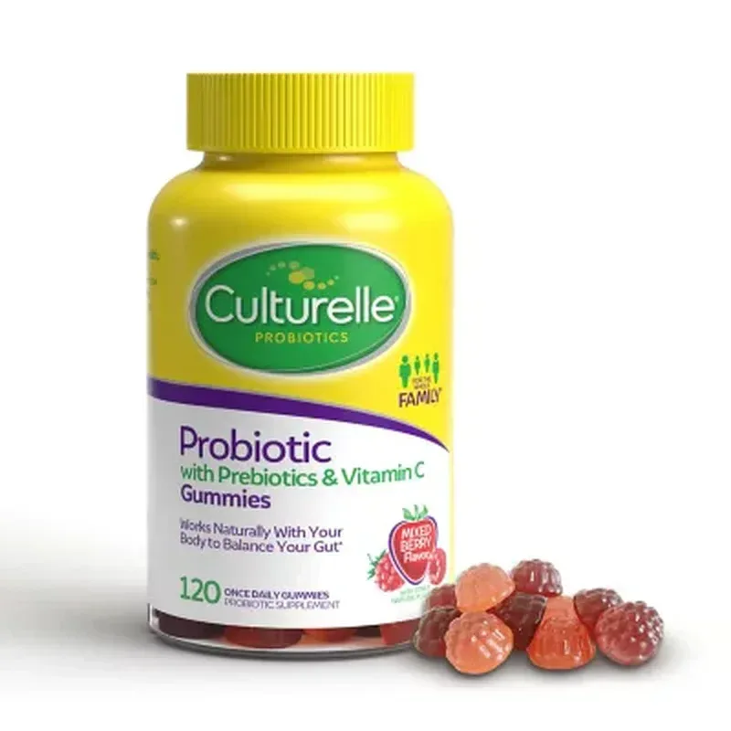 Culturelle Probiotic with Prebiotics & Vitamin C Gummies (120 Ct.) - Image 3