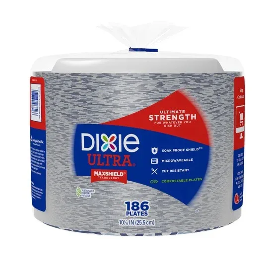 Dixie Ultra 10-1/16" Paper Plate, 186-count - Image 3