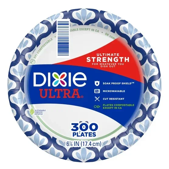 Dixie Ultra 6-7/8" Paper Plate, 300-count - Image 4