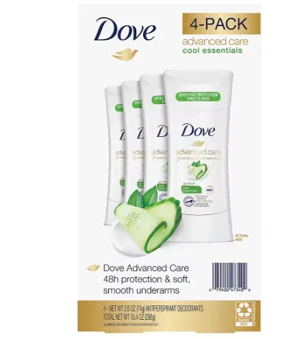 Dove Advanced Care Cool Essentials Deodorant, 4 pk. - Image 3