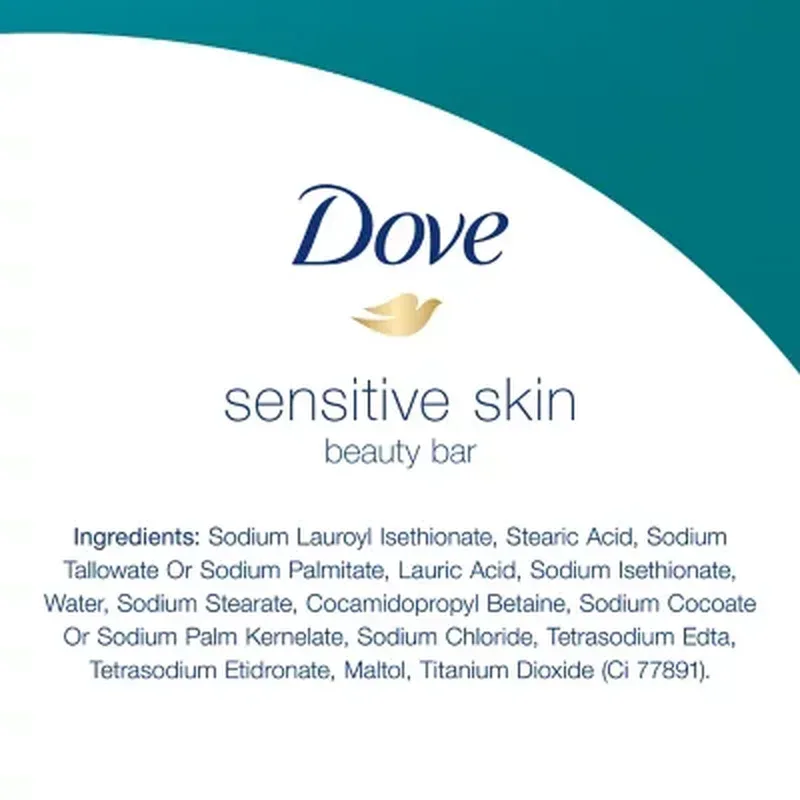 Dove Beauty Bar Soap, Sensitive Skin (3.75 Oz., 16 Ct.) - Image 10
