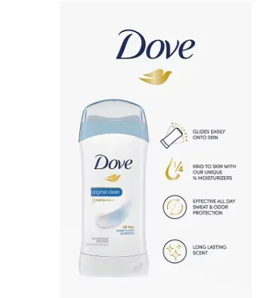 Dove Original Clean Antiperspirant Deodorant Invisible Solid, 4 pk./2.6 oz. - Image 3
