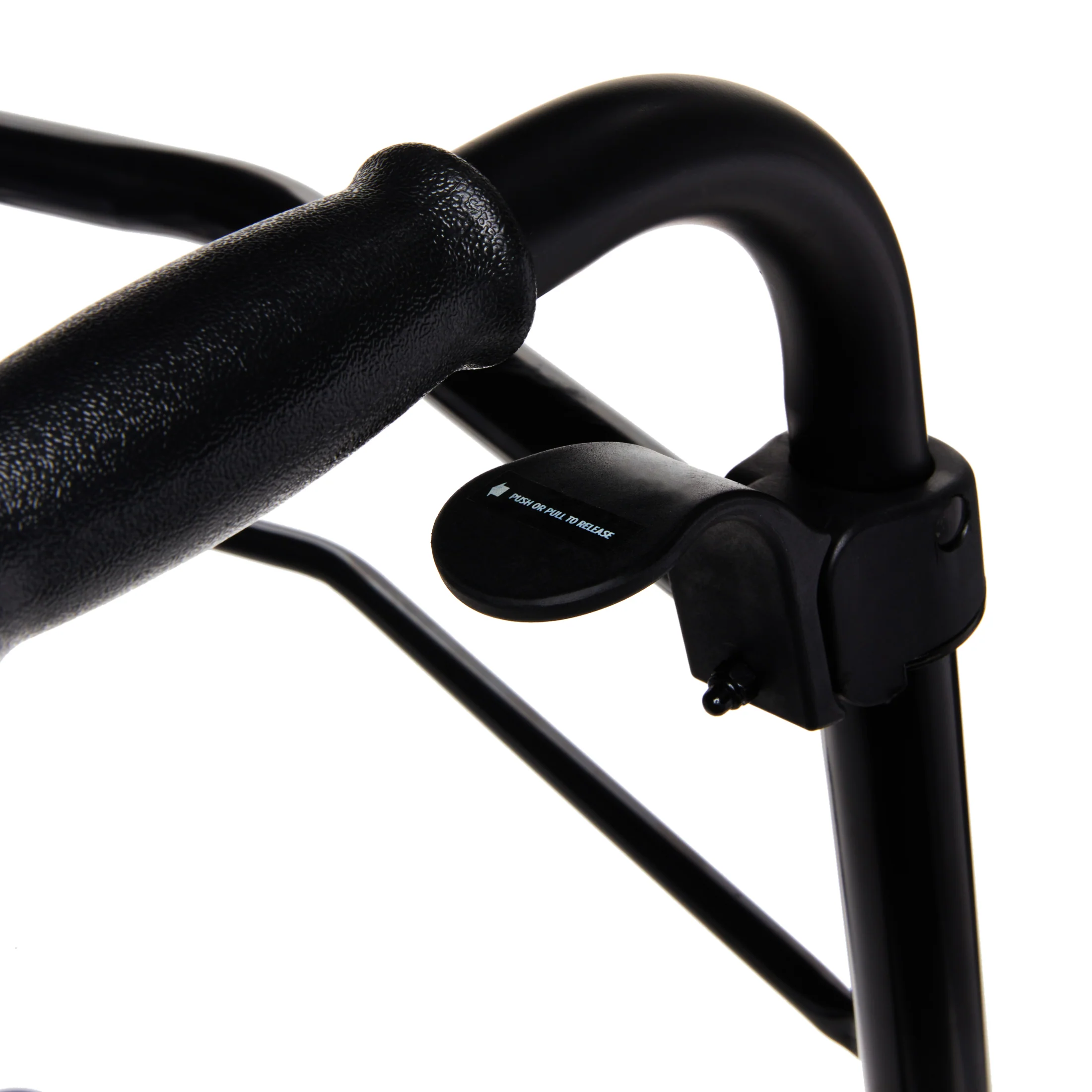 Equate Folding Walker with 5-Inch Wheels, Black – 350 lb Weight Capacity - Image 4