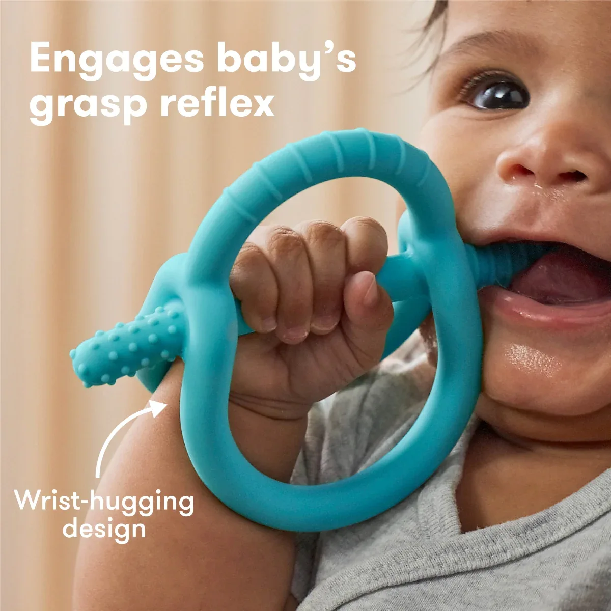 Frida Baby Get a Grip Teether, Multi-Texture Teething Toy for Baby Teething Pain Relief - Image 3