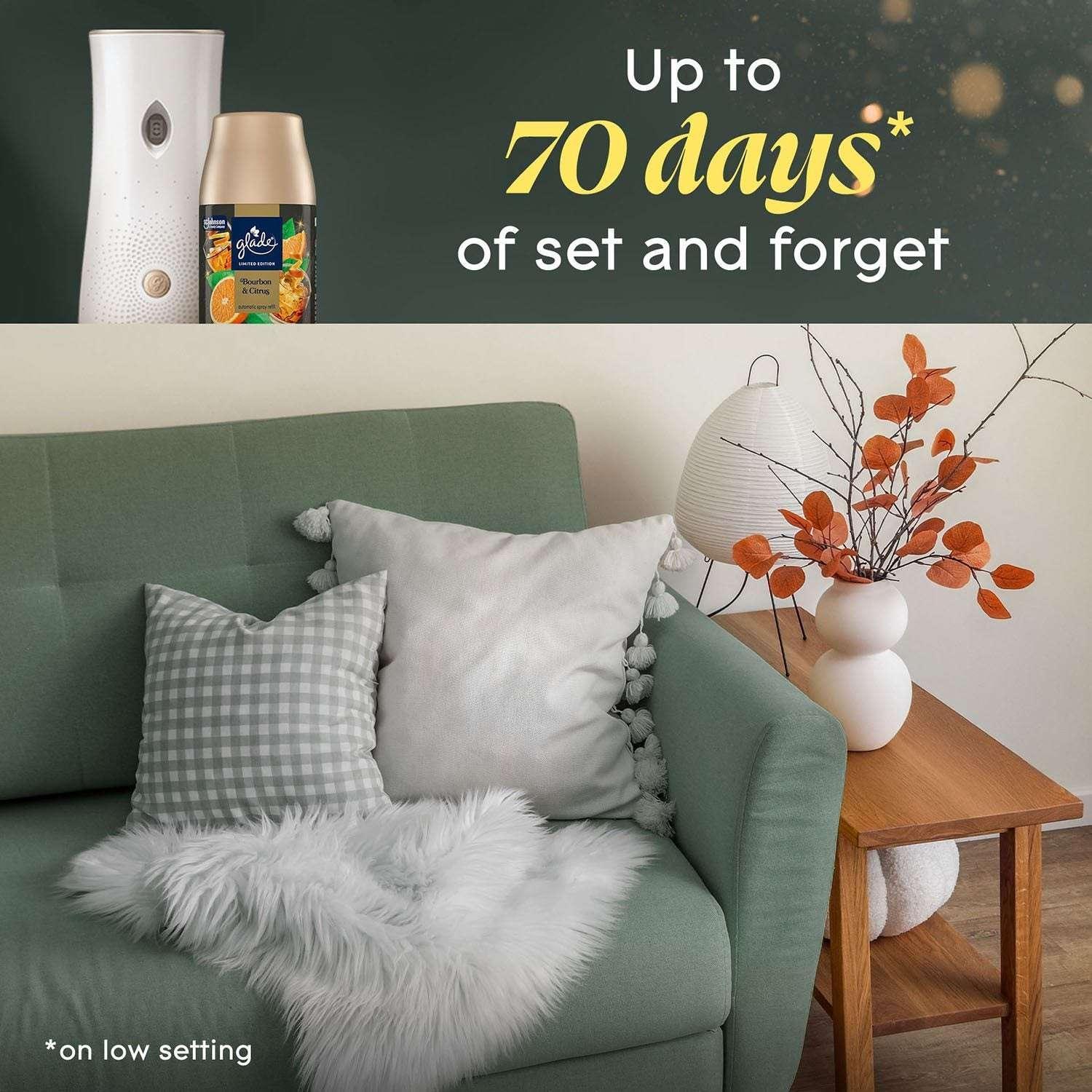 Glade Automatic Spray Air Freshener, Pumpkin & Ginger, 1 Device + 3 Refills - Image 7