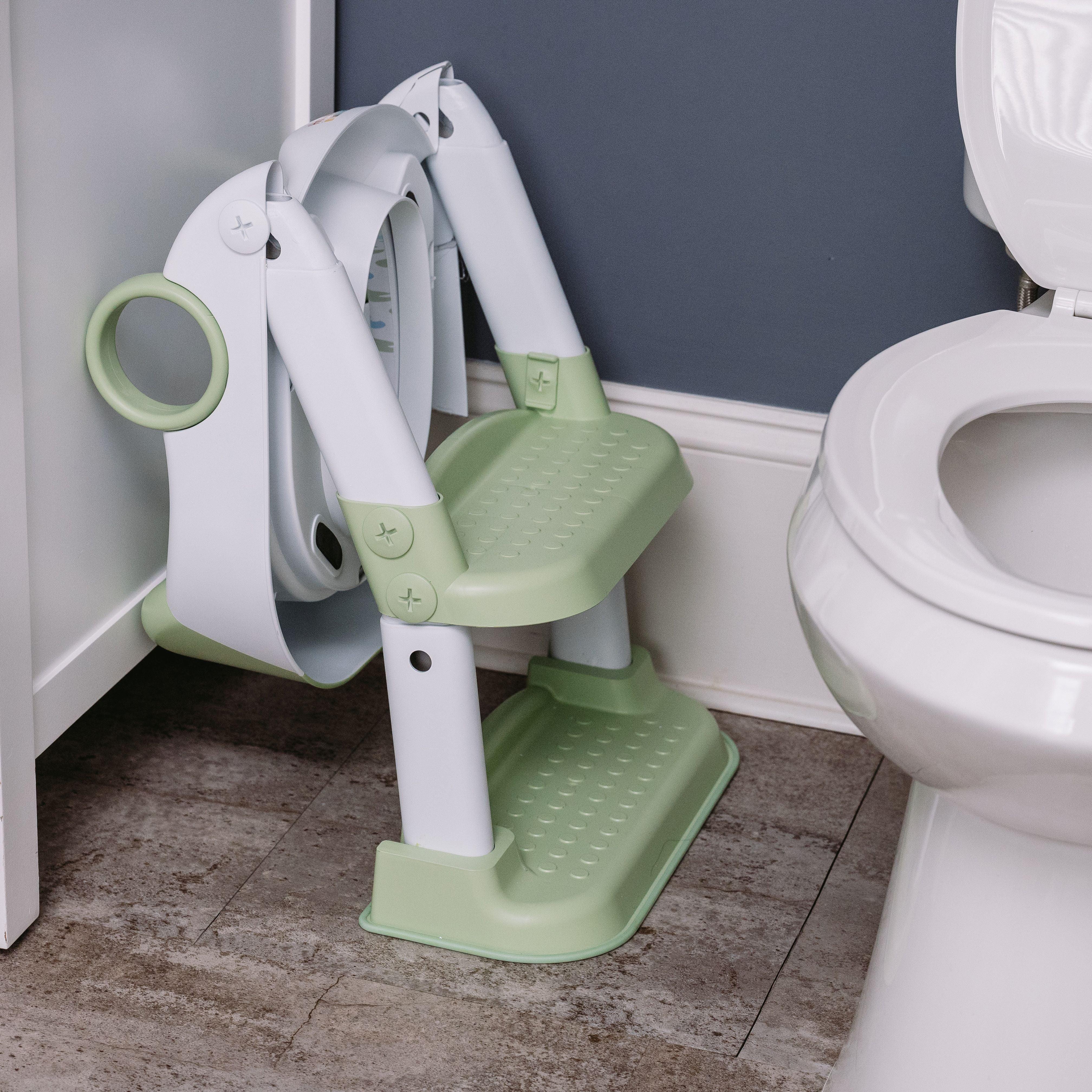 Hopscotch Lane Frog Character Step up Potty - Toddler Toilet Seat with Ladder, Children 12+ Months - Image 3