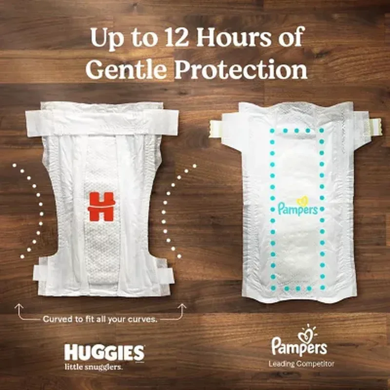 Huggies Little Snugglers Diapers (Sizes: Newborn-2) - Image 3