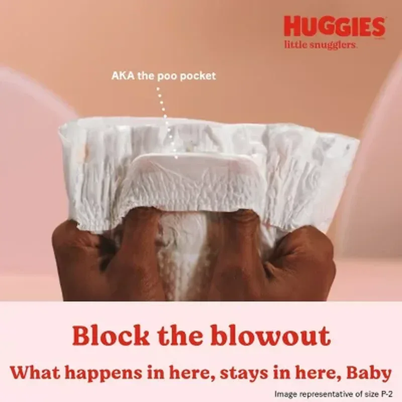 Huggies Little Snugglers Diapers (Sizes: Newborn-2) - Image 4