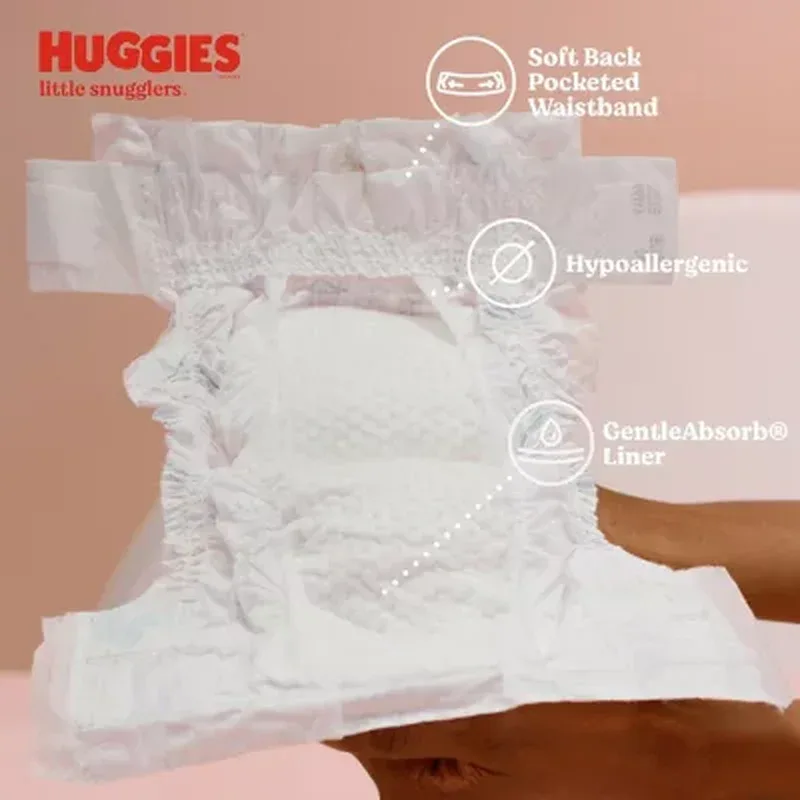 Huggies Little Snugglers Diapers (Sizes: Newborn-2) - Image 8