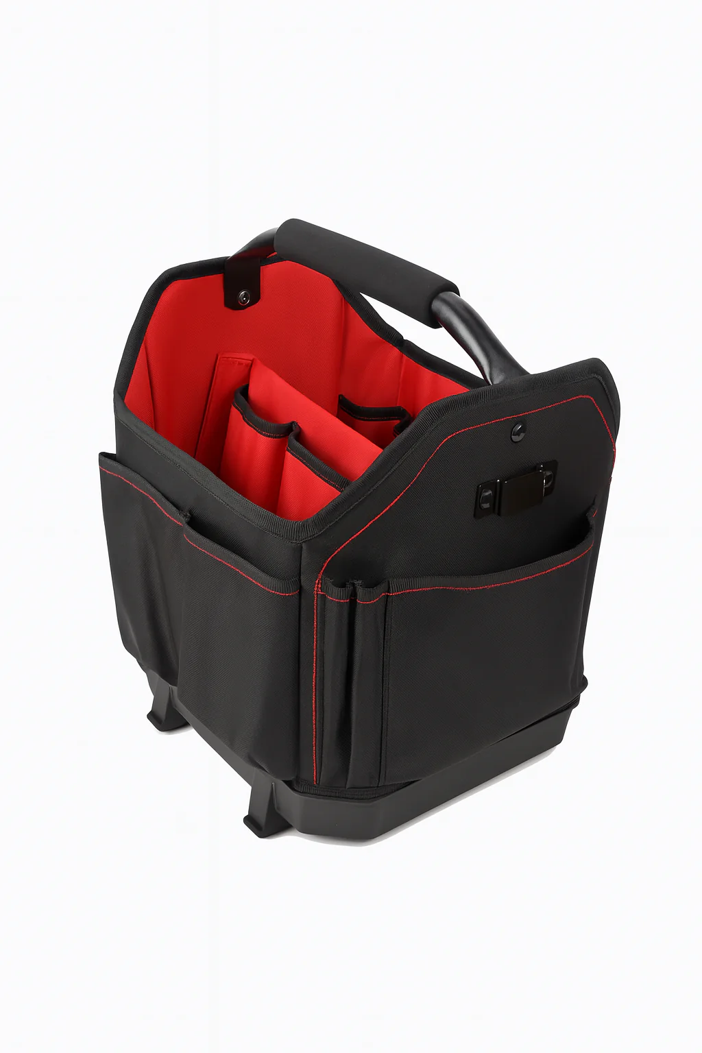 Hyper Tough Hyper Stack Half Size Tool Tote – Stackable Storage Organizer, Portable Handle - Image 5