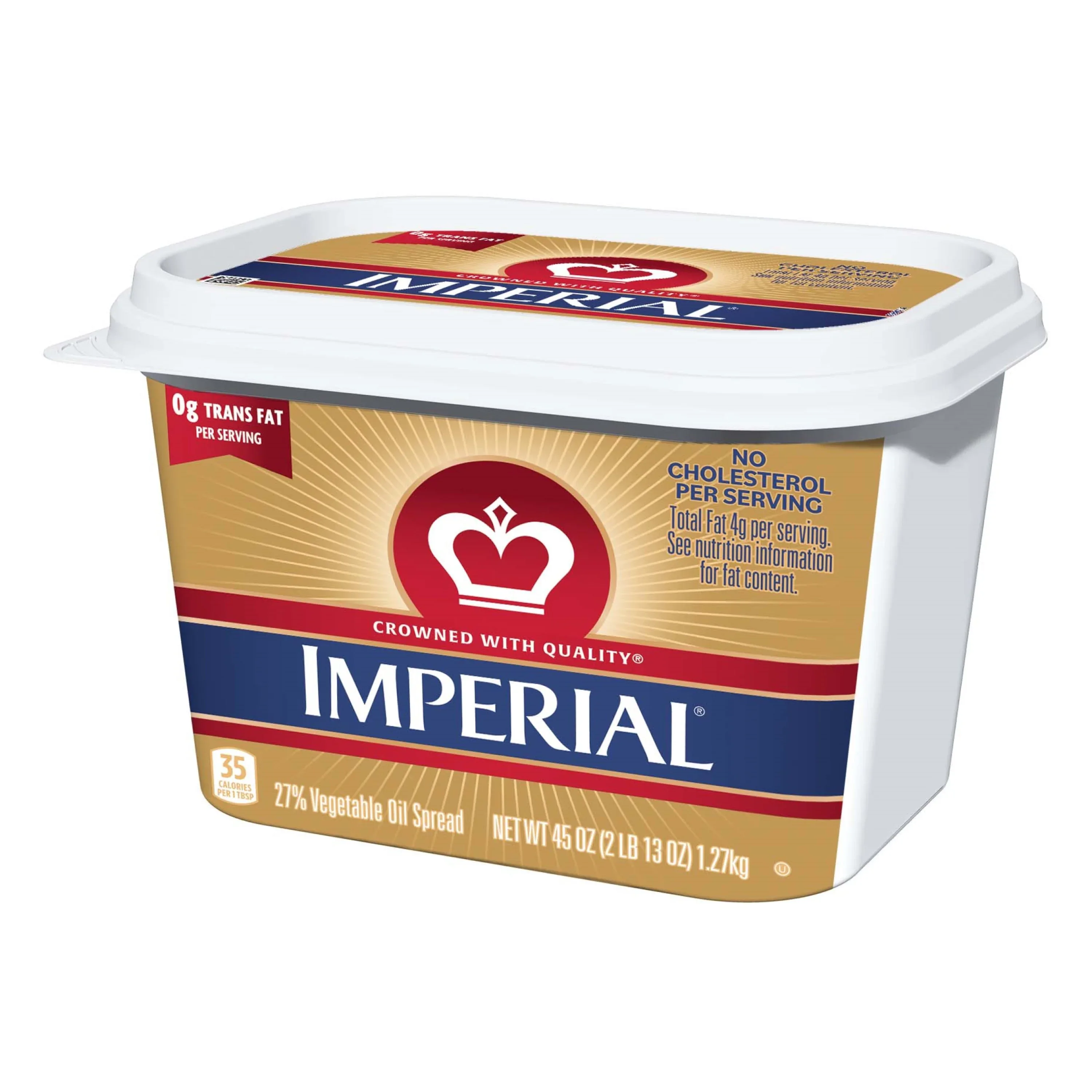 Imperial Vegetable Oil Spread, 45 oz Plastic Tub - Image 3