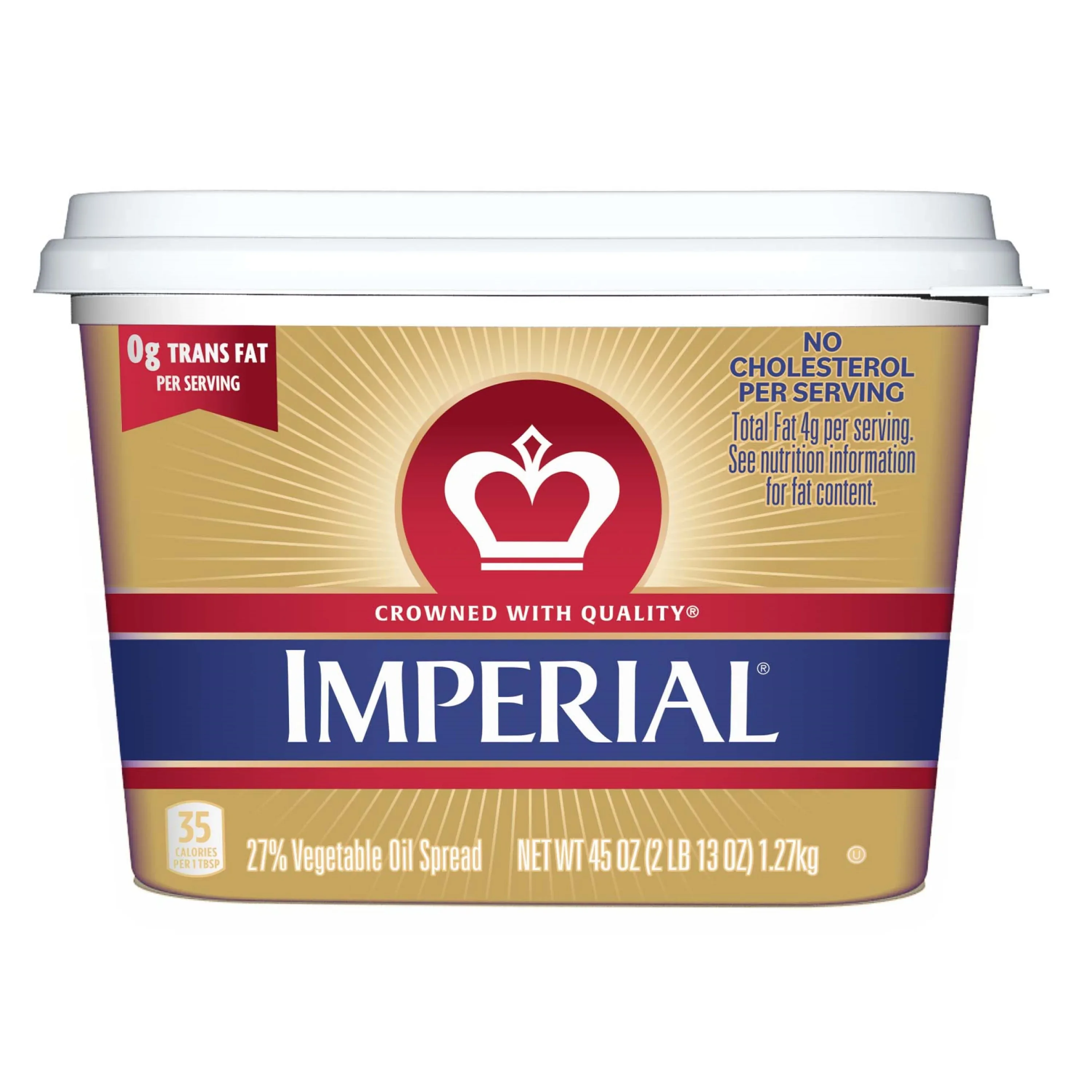 Imperial Vegetable Oil Spread, 45 oz Plastic Tub - Image 5