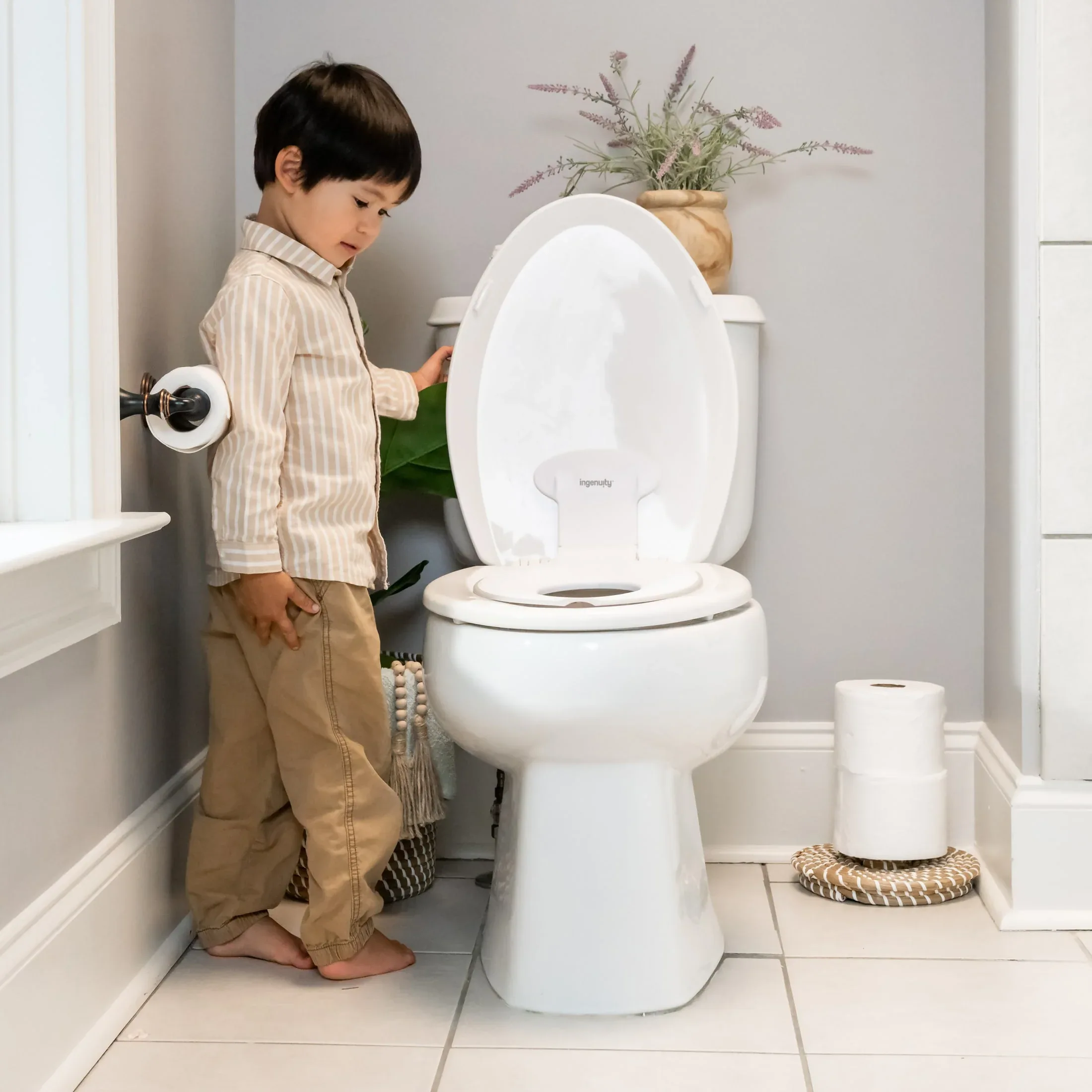 Ingenuity Flip & Sit Potty Seat - For Ages 18 Months, Up to 50 Pounds - Image 5