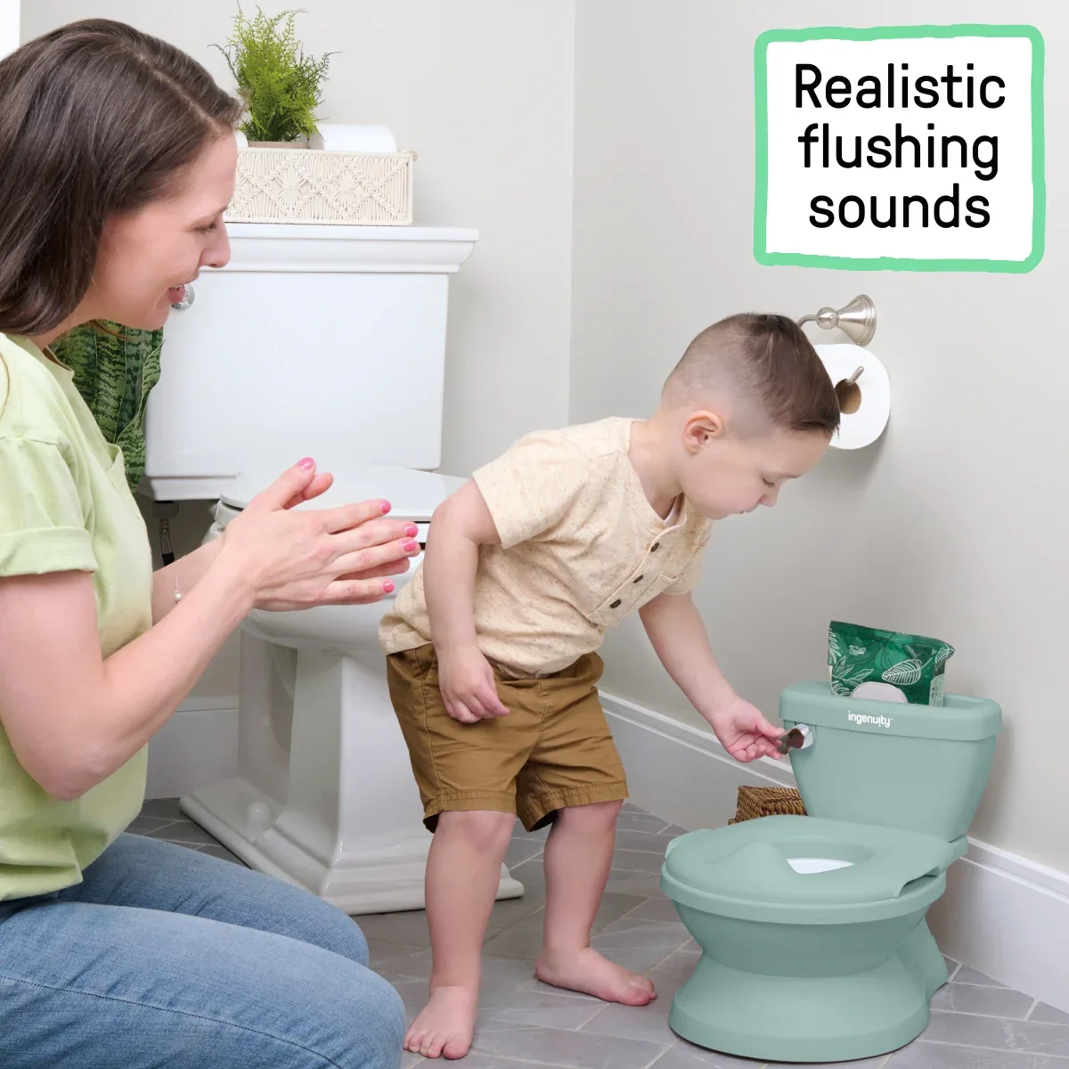 Ingenuity My Size Potty Pro - Green - Image 5