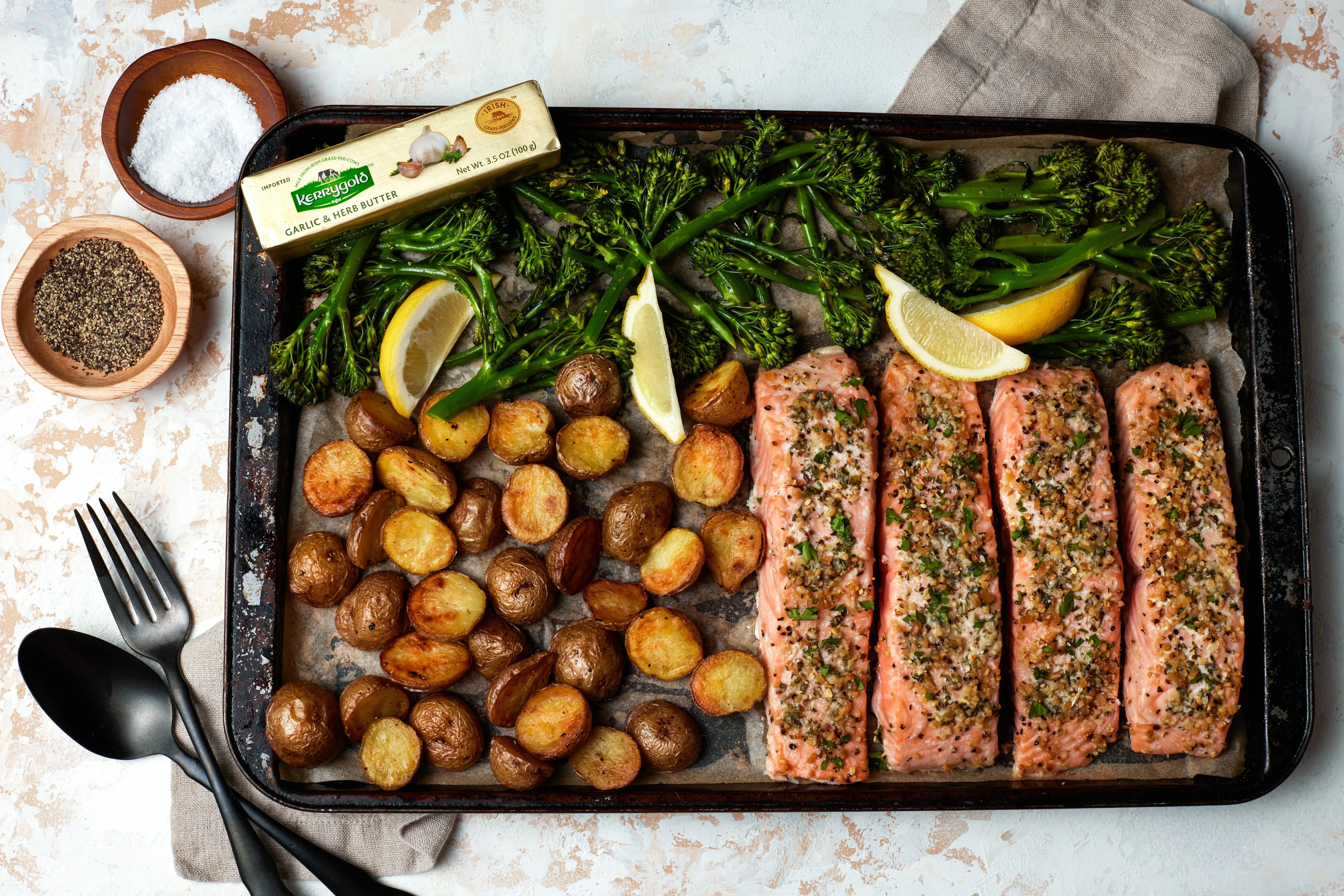 Kerrygold Grass-Fed Pure Irish Garlic & Herb Butter Stick, 3.5 oz. - Image 3