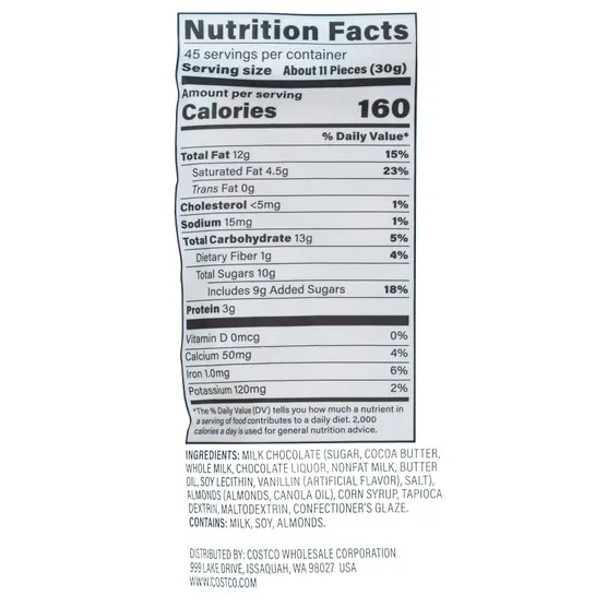 Kirkland Signature Milk Chocolate Covered Almonds, 48 oz - Image 5