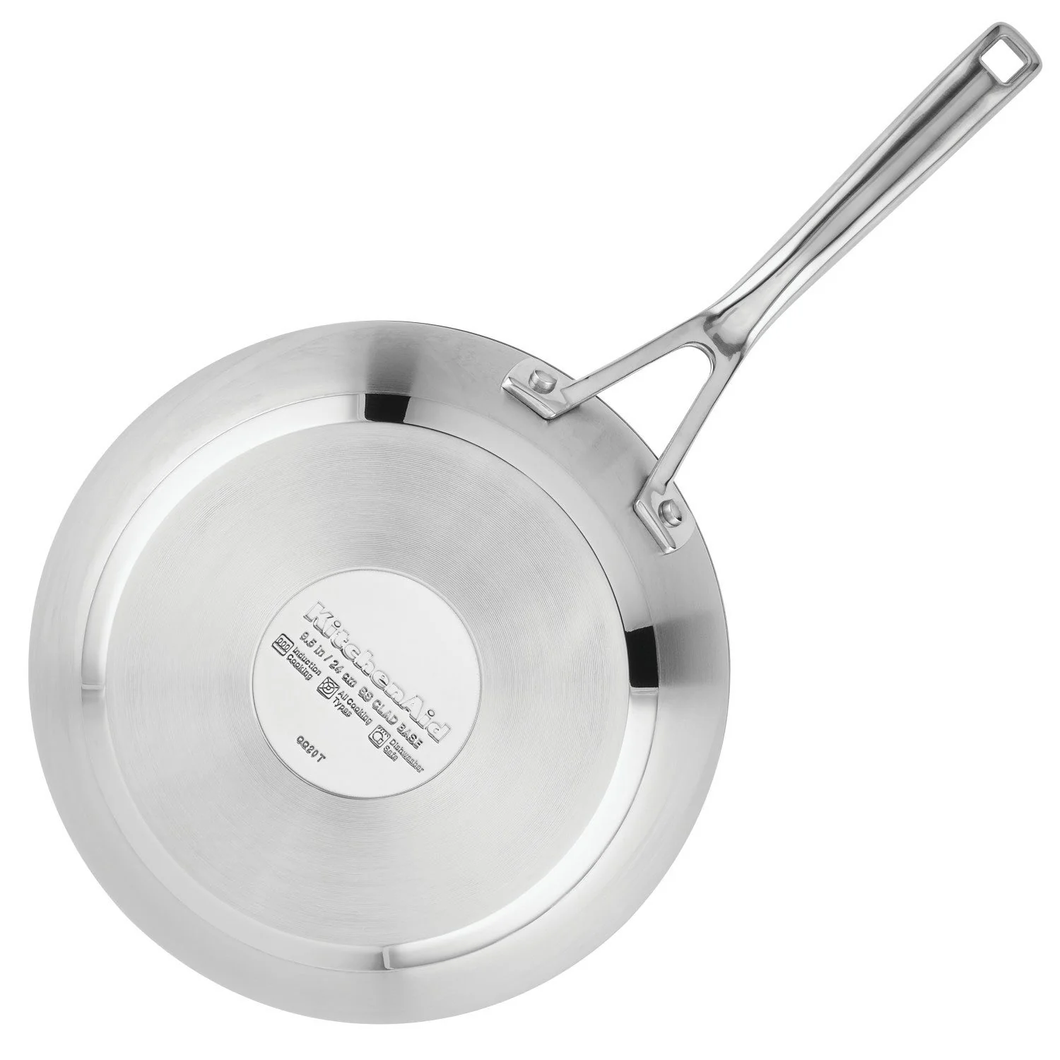KitchenAid 3-Ply Base Stainless Steel Cookware Induction 2-Piece Fry Pans Set, Brushed Stainless Steel - Image 8