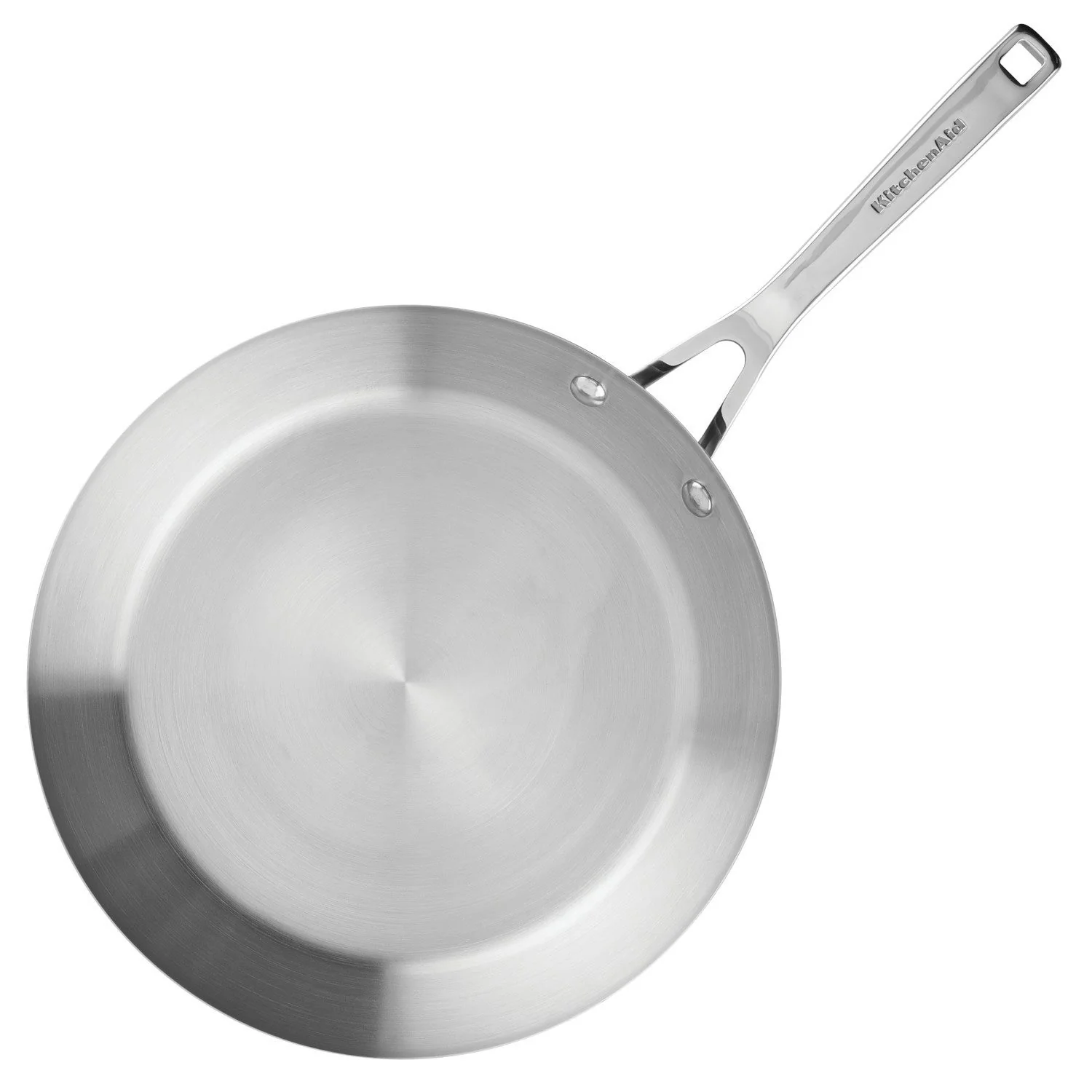 KitchenAid 3-Ply Base Stainless Steel Cookware Induction 2-Piece Fry Pans Set, Brushed Stainless Steel - Image 9