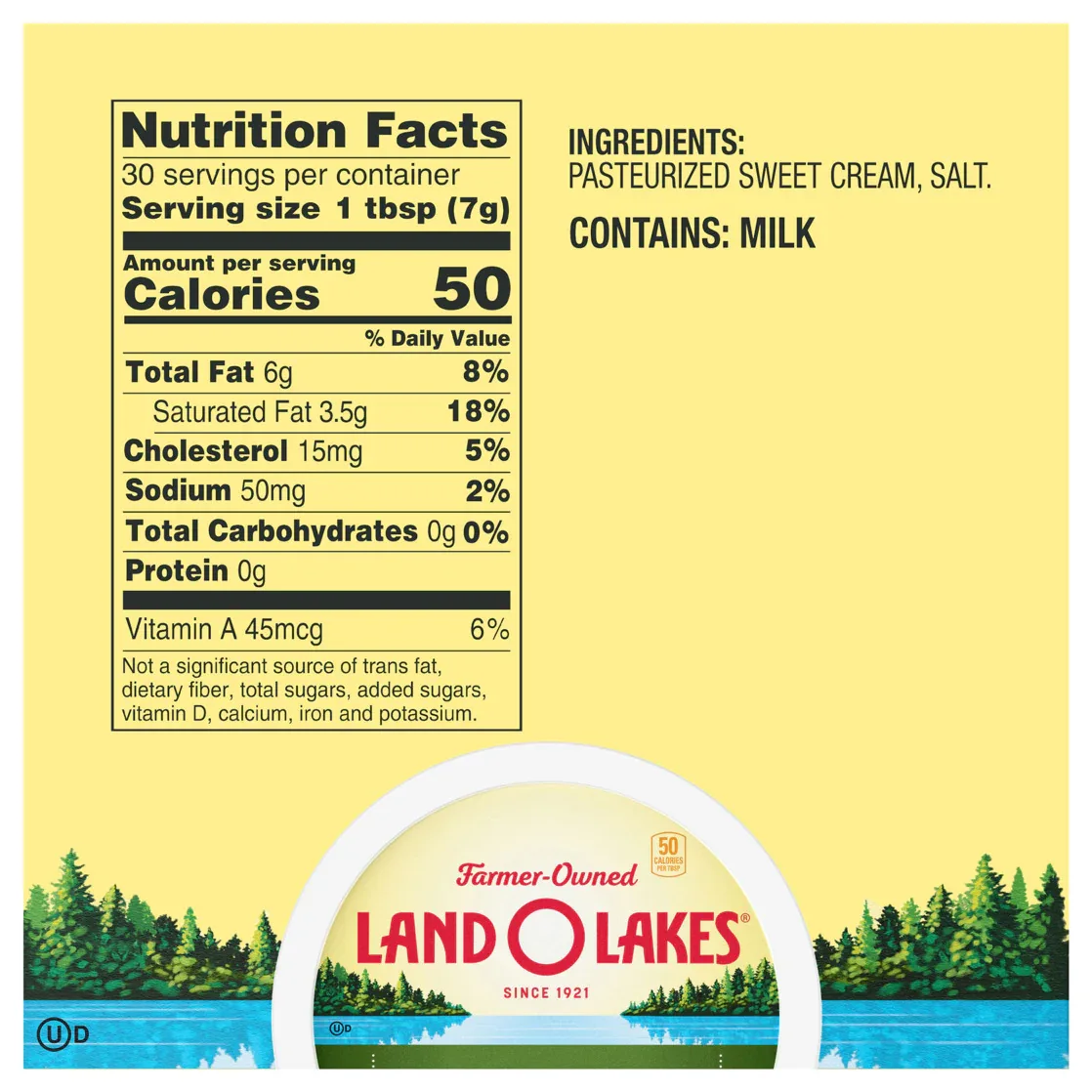 Land O Lakes Salted Whipped Butter, Spreadable, 8 oz Tub - Image 5