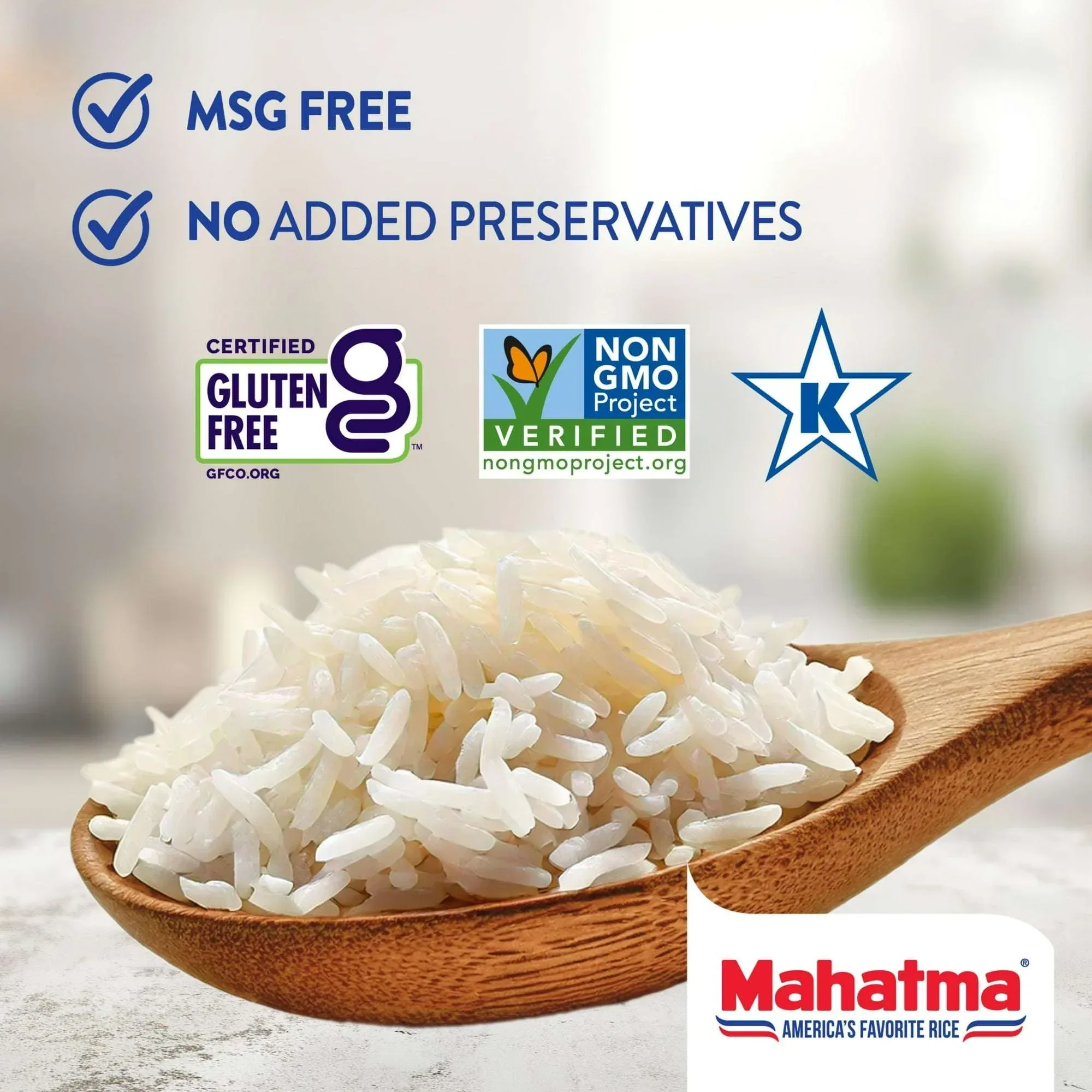 Mahatma Basmati White Rice, Fragrant Extra Long Grain, Gluten Free, 2 lb Bags - Image 7
