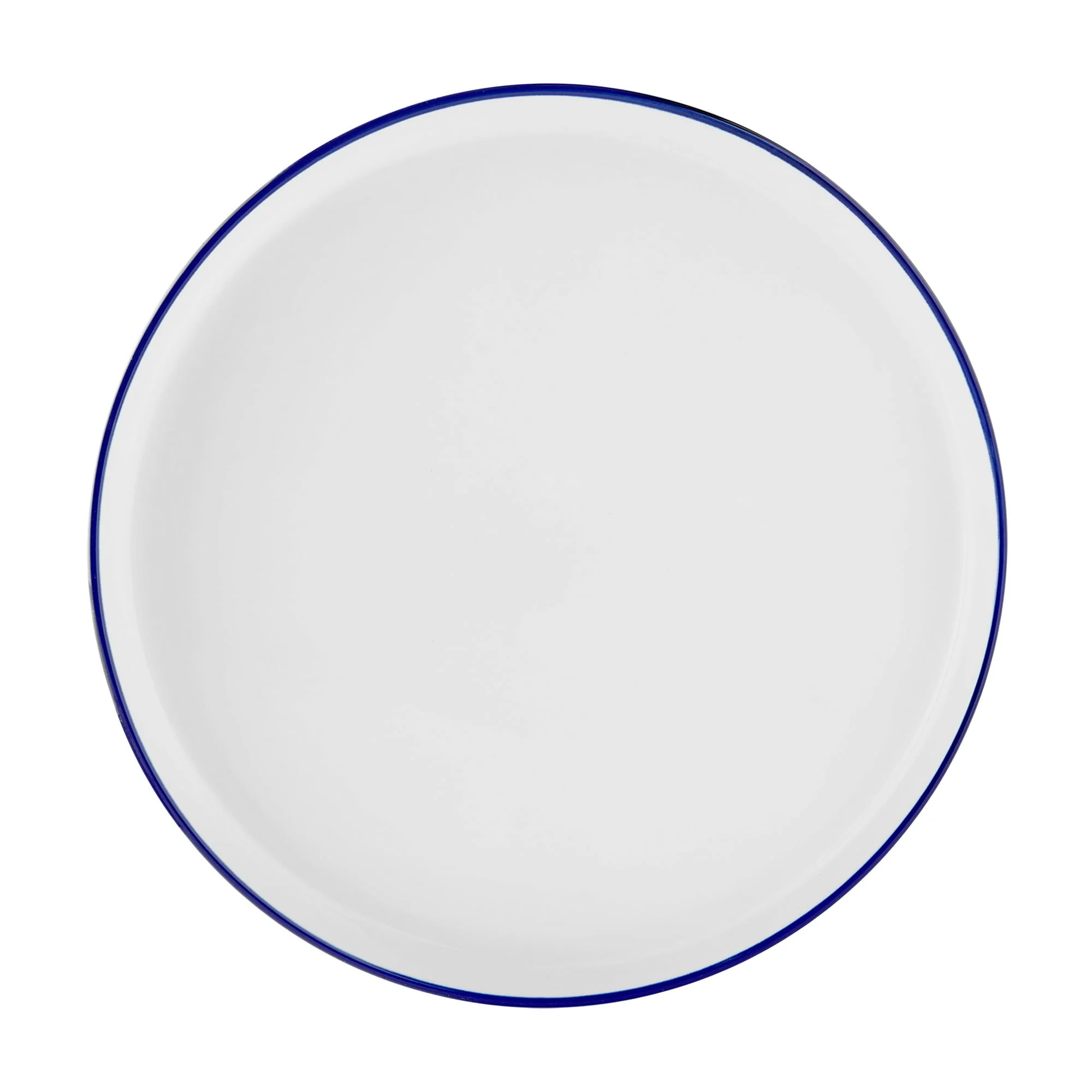 Mainstays 12-Piece Blue Rim Stoneware Dinnerware Set - Image 4