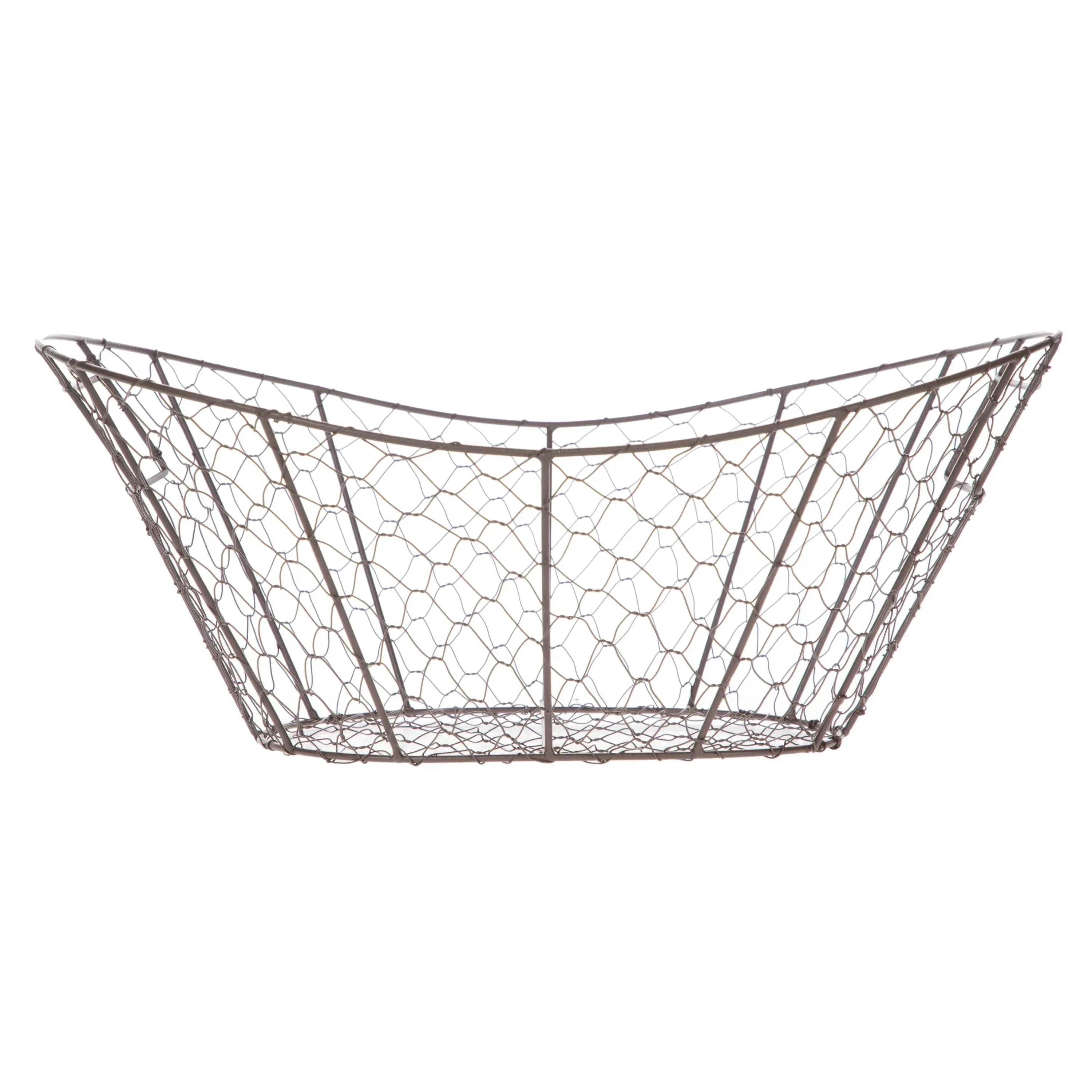 Mainstays Chicken Wire Decorative Storage Basket with Handles - Image 3