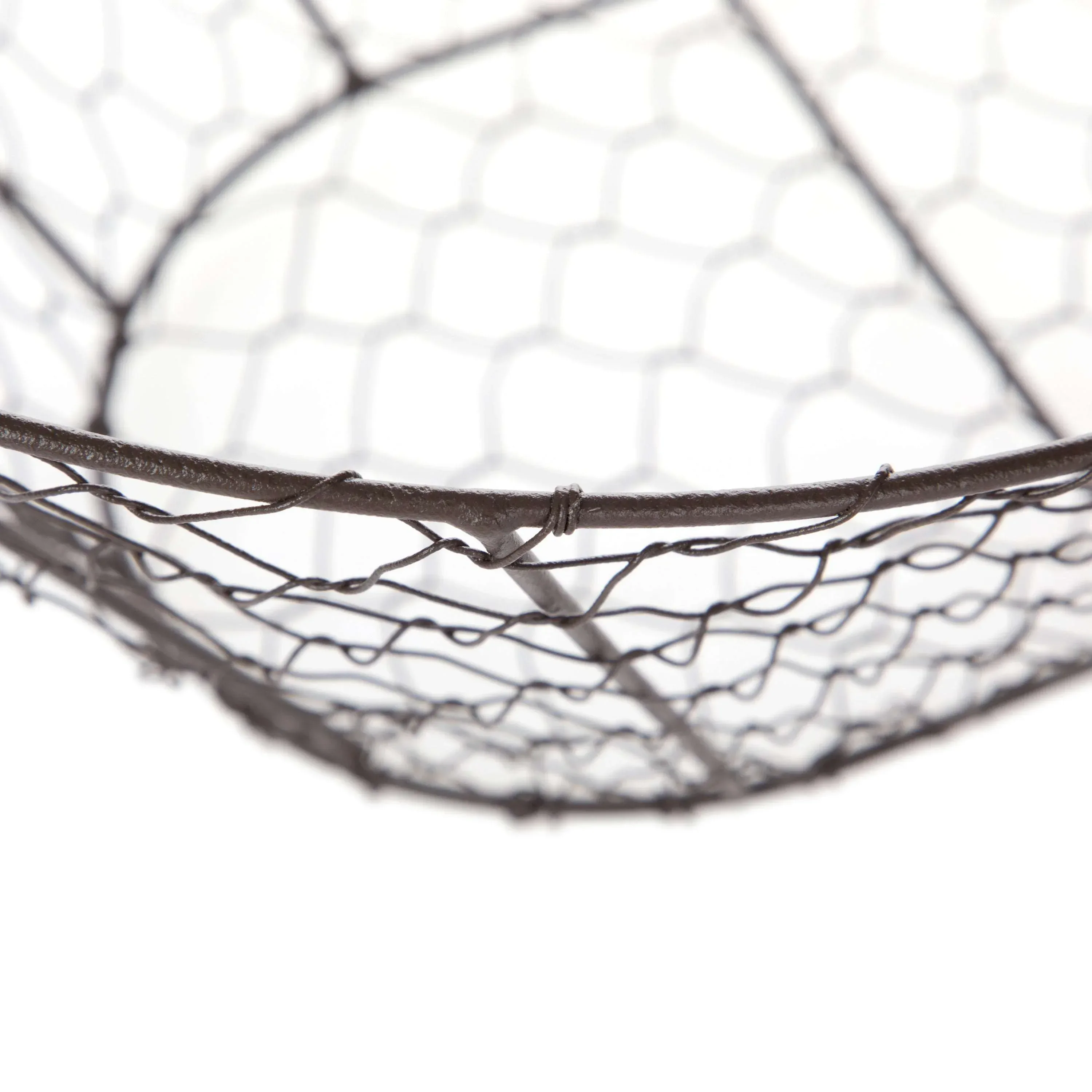 Mainstays Chicken Wire Decorative Storage Basket with Handles - Image 5