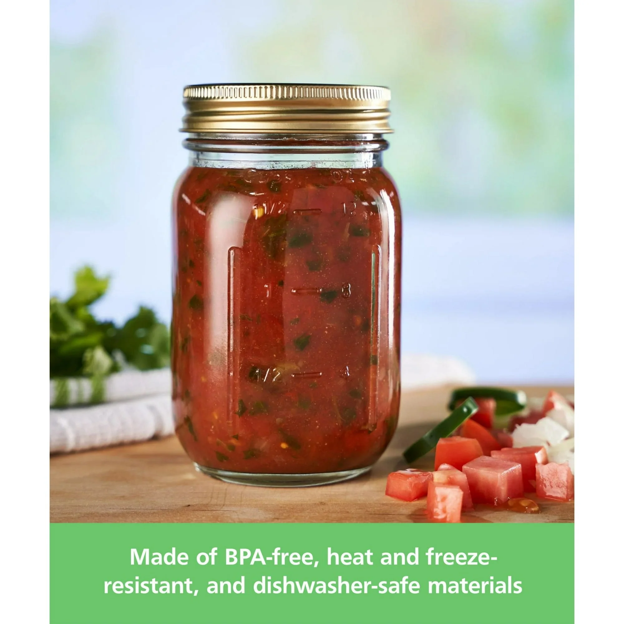 Mainstays Mason Jars, Regular Mouth Half Pint Canning Jars with Lids and Rings, 12-Pack Small Glass Jars for Home Canning and Preserving - Image 10