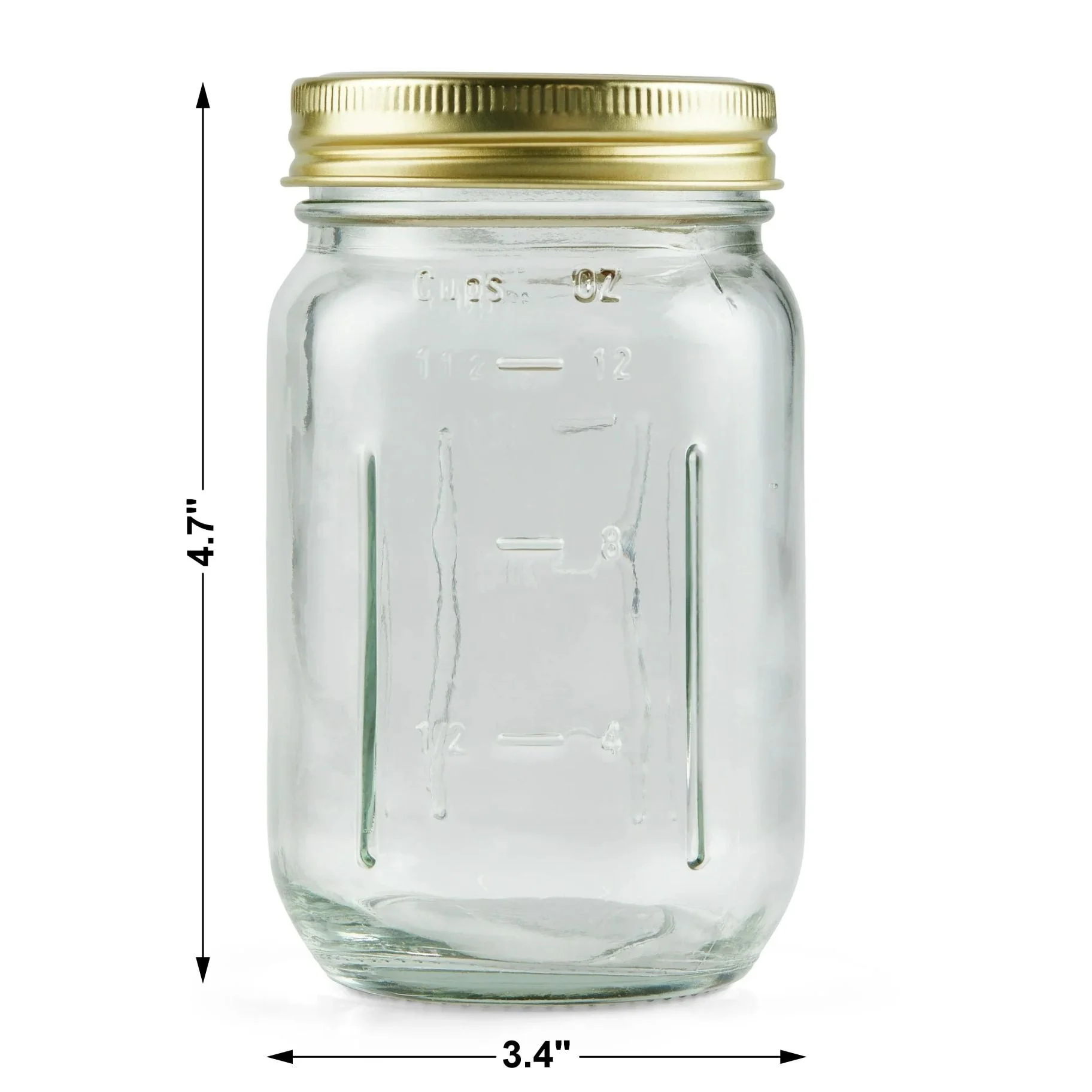 Mainstays Mason Jars, Regular Mouth Half Pint Canning Jars with Lids and Rings, 12-Pack Small Glass Jars for Home Canning and Preserving - Image 17