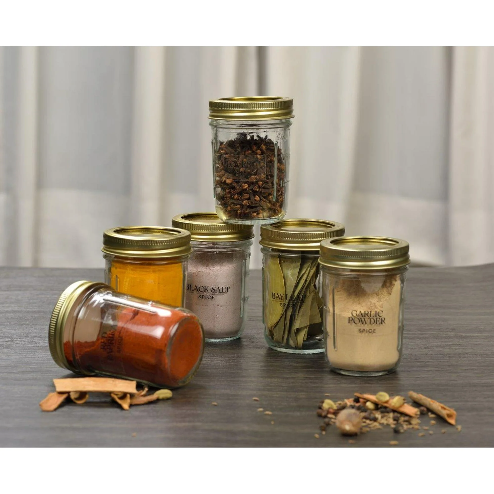 Mainstays Mason Jars, Regular Mouth Half Pint Canning Jars with Lids and Rings, 12-Pack Small Glass Jars for Home Canning and Preserving - Image 6