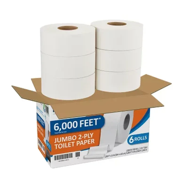 Marathon Jumbo Roll 2-Ply Toilet Paper, Septic Safe (1000 Ft./Roll, 6 Rolls) - Image 3