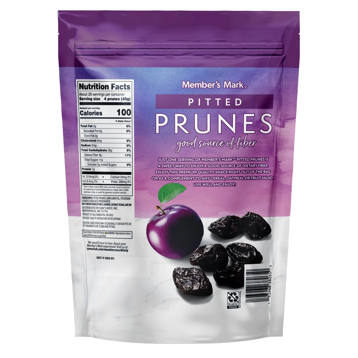 Member's Mark Dried Pitted Prunes, 40 oz. - Image 4