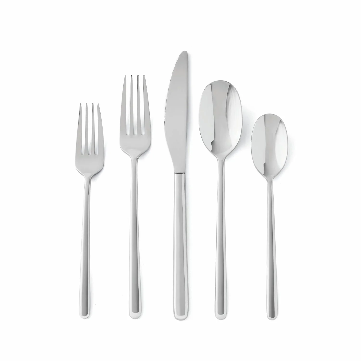 Member's Mark Premium 20-Piece 18/10 Stainless Steel Modern Flatware Set, Assorted Finishes - Image 13
