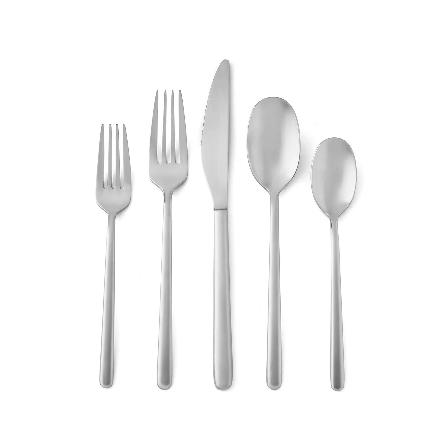 Member's Mark Premium 20-Piece 18/10 Stainless Steel Modern Flatware Set, Assorted Finishes - Image 9