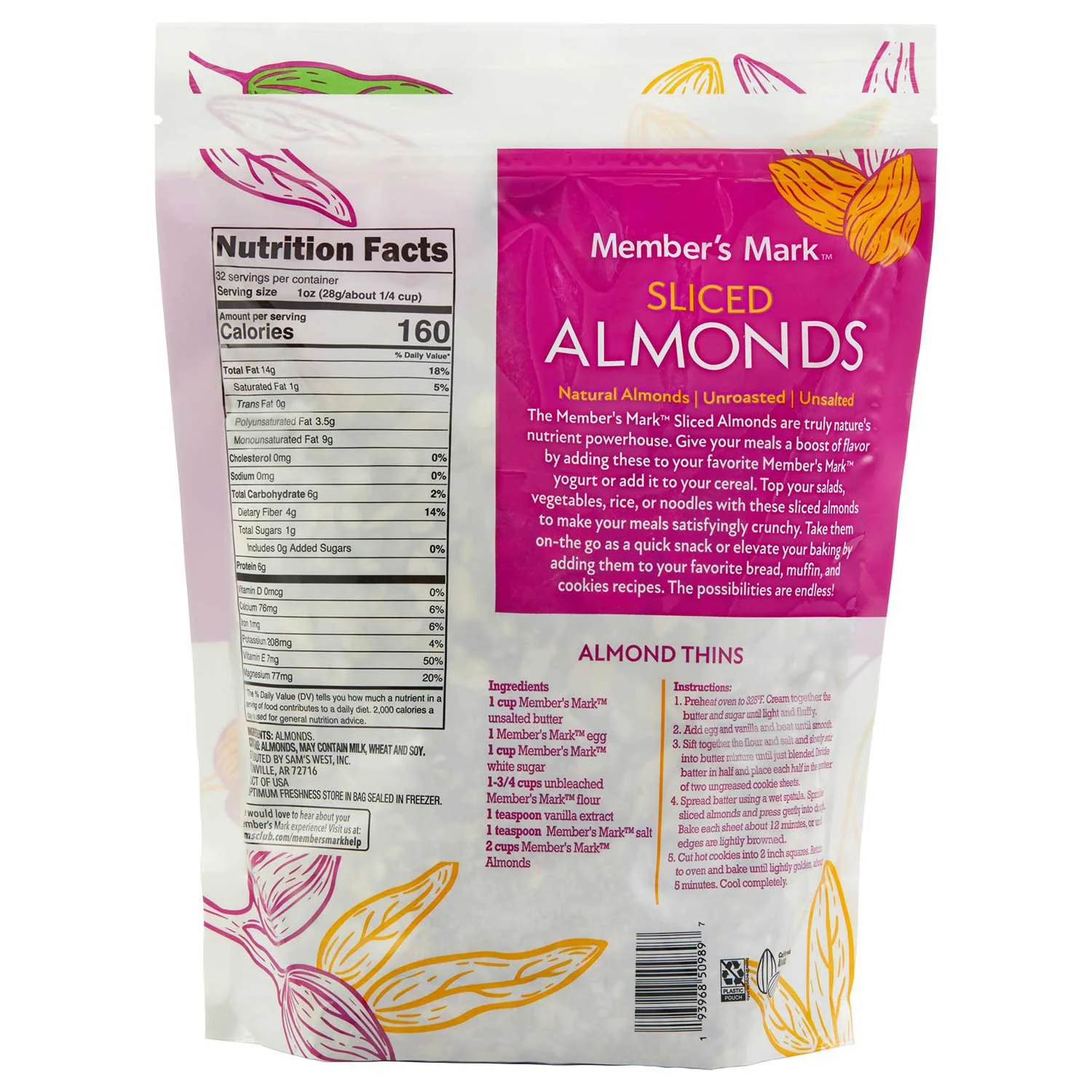 Member's Mark Sliced Almonds, 32 oz. - Image 6