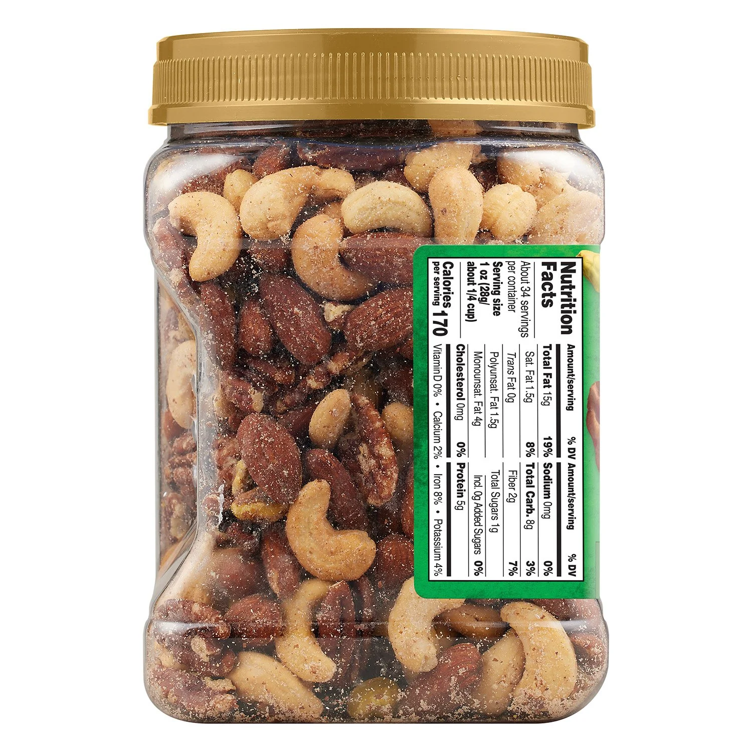 Member's Mark Unsalted Deluxe Mixed Nuts, 34 oz. - Image 4