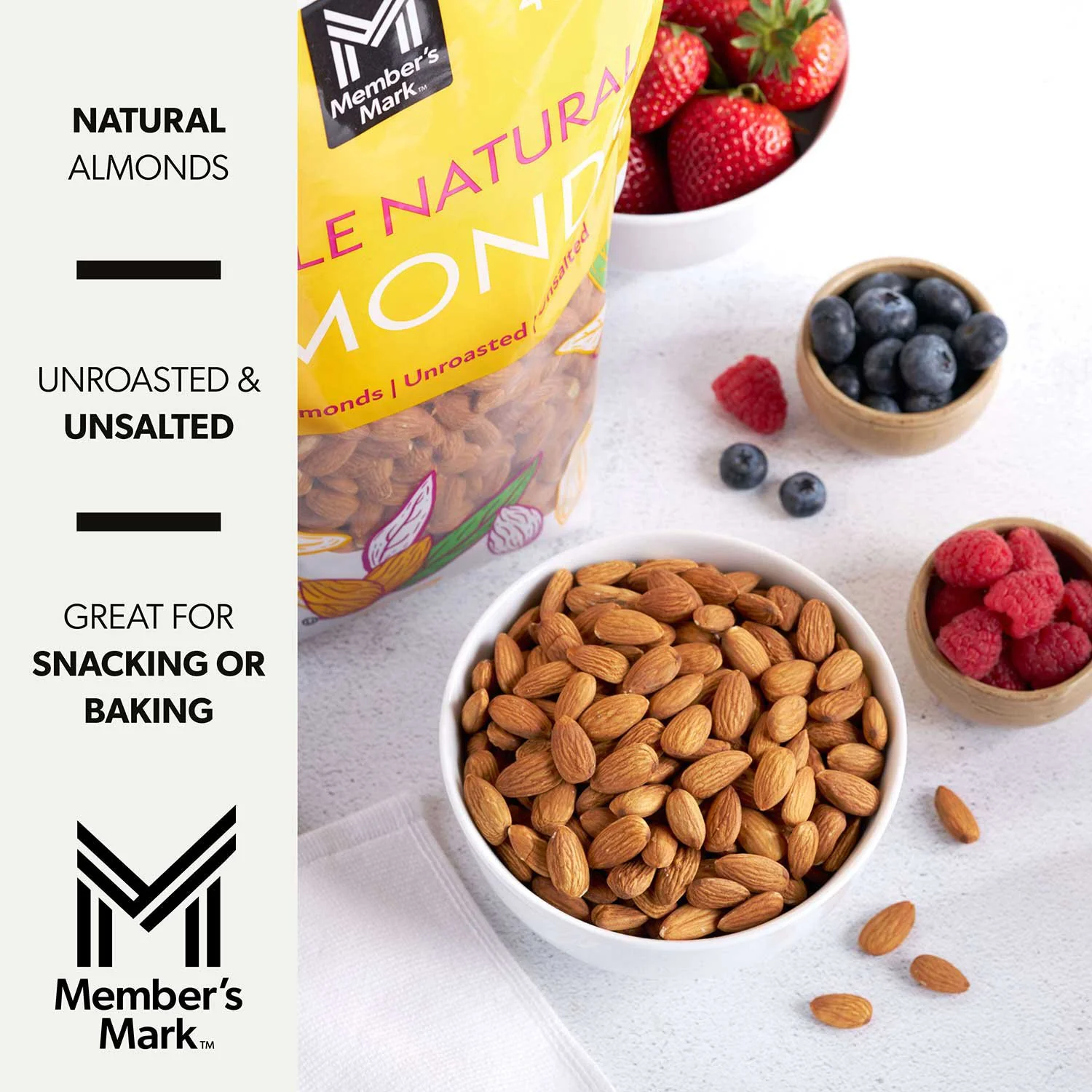Member's Mark Whole Natural Almonds, 48 oz. - Image 3