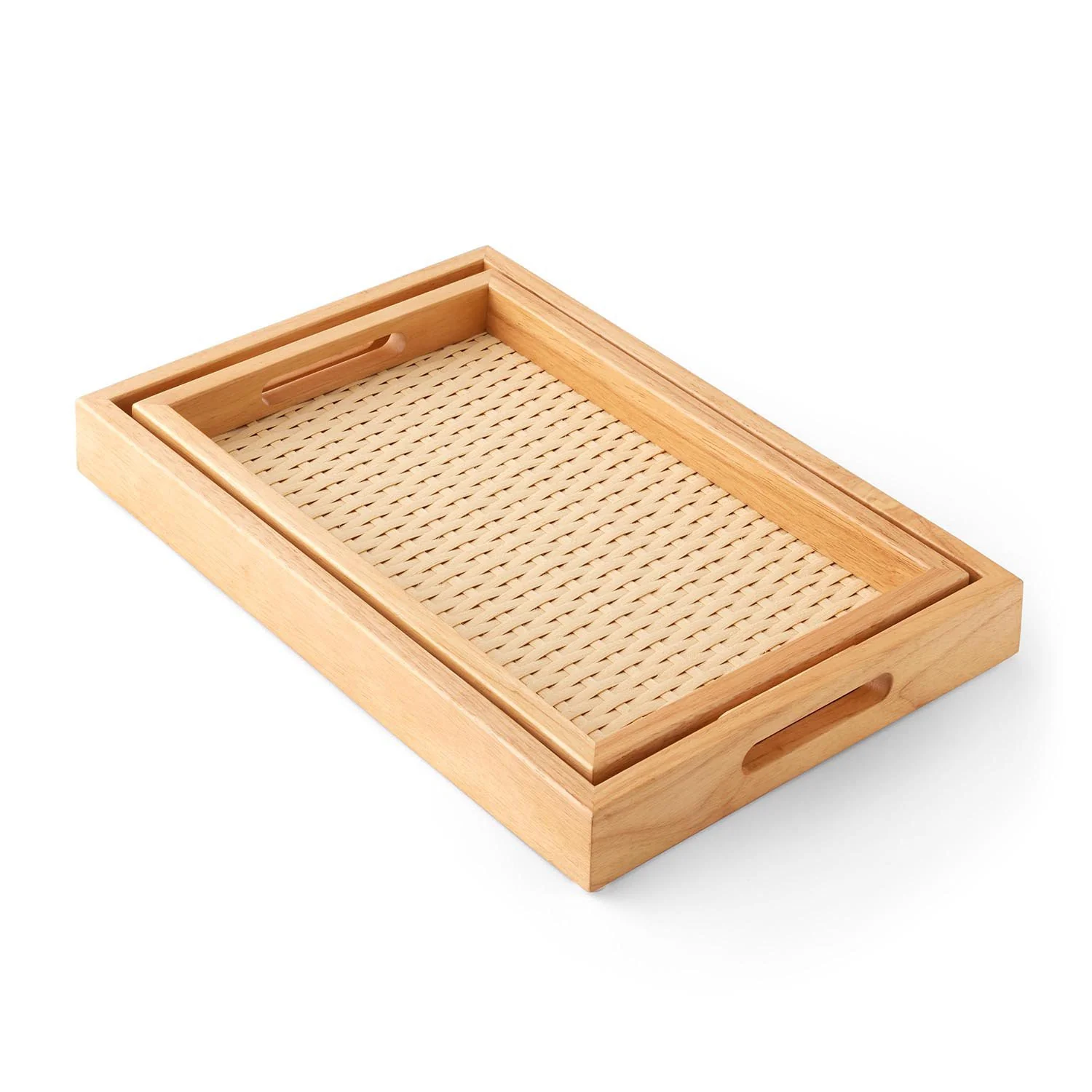 Member's Mark Woven Rectangular Serving Trays, Set of 2 - Image 5