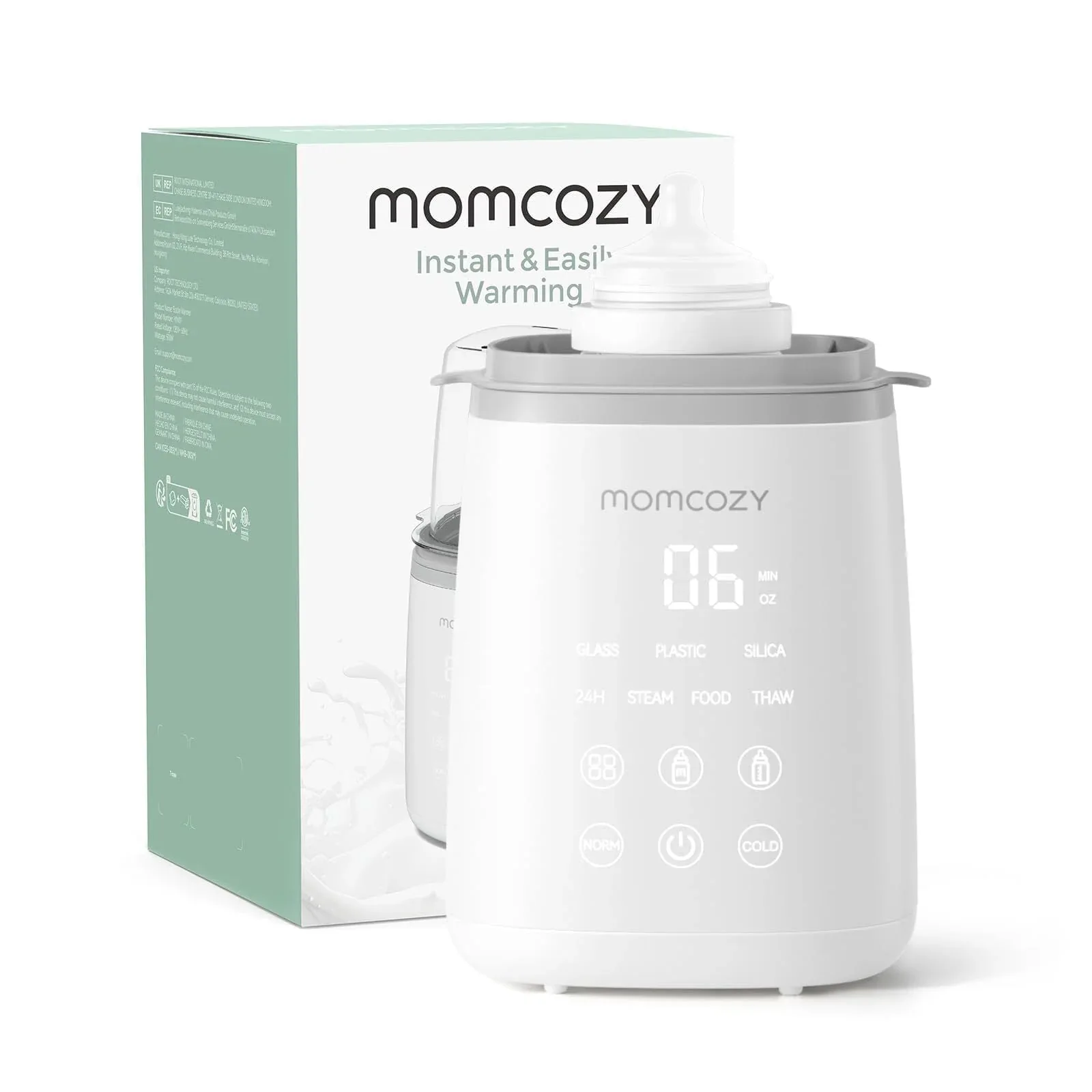 Momcozy Baby Bottle Warmer, 6-in-1 Smart Temperature Control, Fast Baby Food Heater, Steam Sterilizer & Momcozy Breastmilk Storage Bags, Temp-Sensing Discoloration Milk Storage Bags, 180ml/120 Count - Image 14