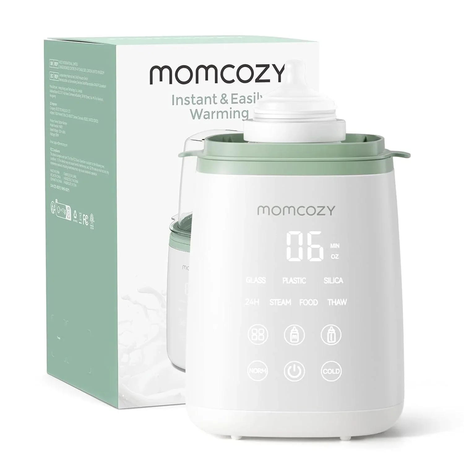 Momcozy Baby Bottle Warmer, 6-in-1 Smart Temperature Control, Fast Baby Food Heater, Steam Sterilizer & Momcozy Breastmilk Storage Bags, Temp-Sensing Discoloration Milk Storage Bags, 180ml/120 Count - Image 15